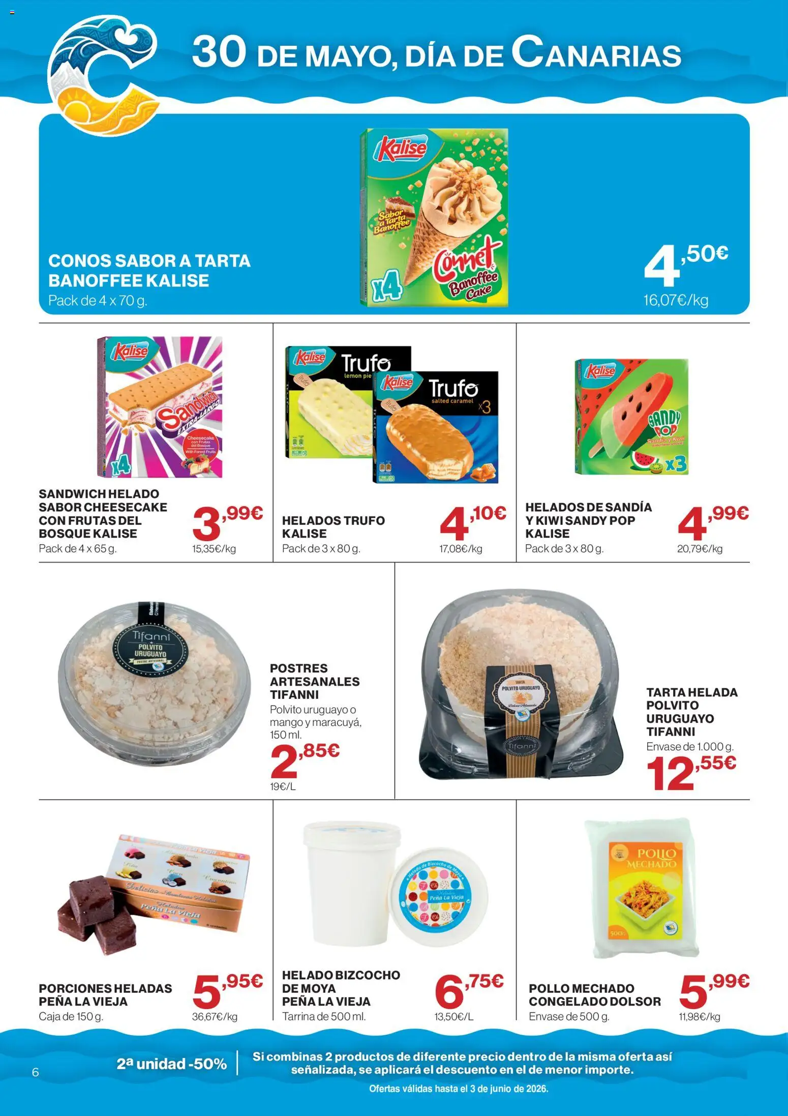 Supercor Canarias │ válido desde el 21.05.2026 | Página: 6 | Productos: Kiwi, Helado, Ρούτερ, Sandía