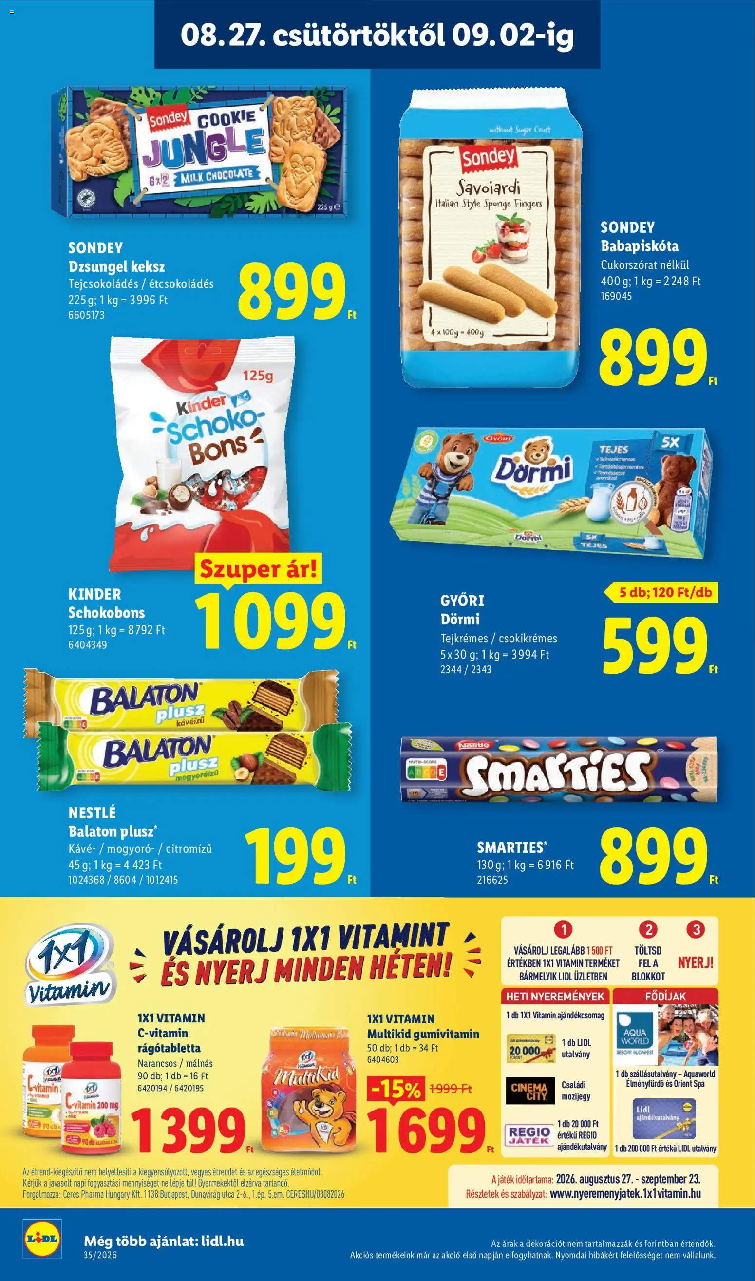 Lidl akciós ujság - amely érvényes a következő dátumtól: 2026.08.27. | Oldal: 32