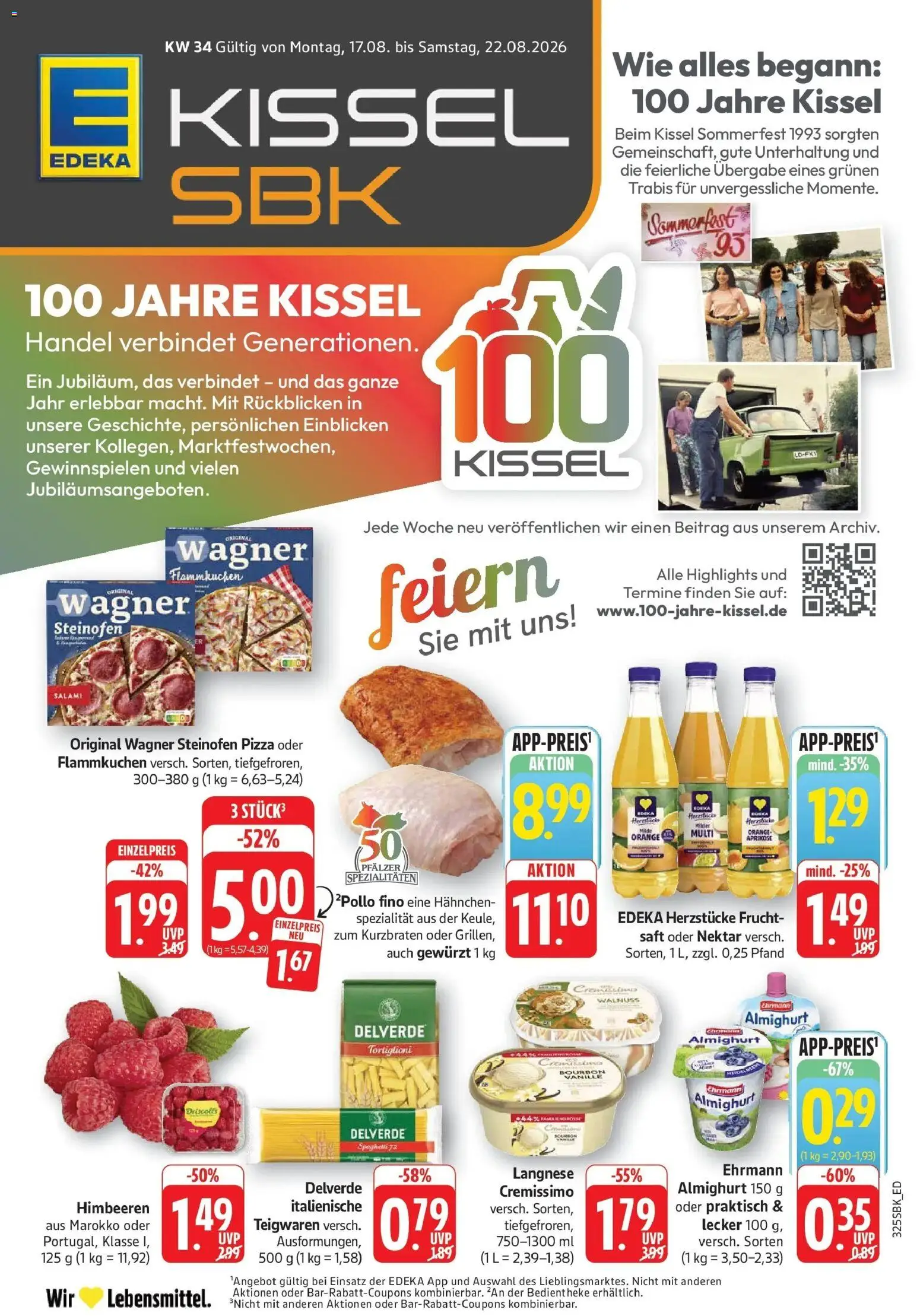 Edeka Prospekt Bruchsal (ab 17.08.2026) » Angebote Online | Seite: 1 | Produkte: Langnese, Spezialitäten, Vanille, Bourbon
