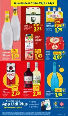 Pré-visualização ARGUS Sidra de Maçã, Pack 6x330 ml válido de 18.05.2026 | Página: 29 | Produtos: Aliança, Maça, Cerveja, Coca-cola