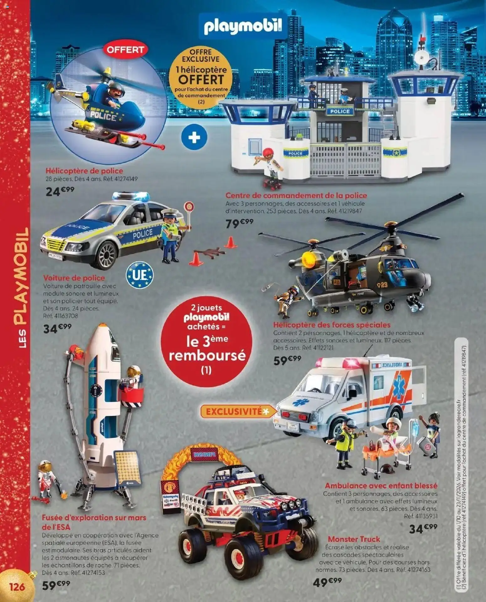 La Grande Récré - LE NOËL DE TOUTES LES PASSIONS à partir du 14/10/2026 - promo en ligne | Page: 126 | Produits: Playmobil, Jouets, Hélicoptère
