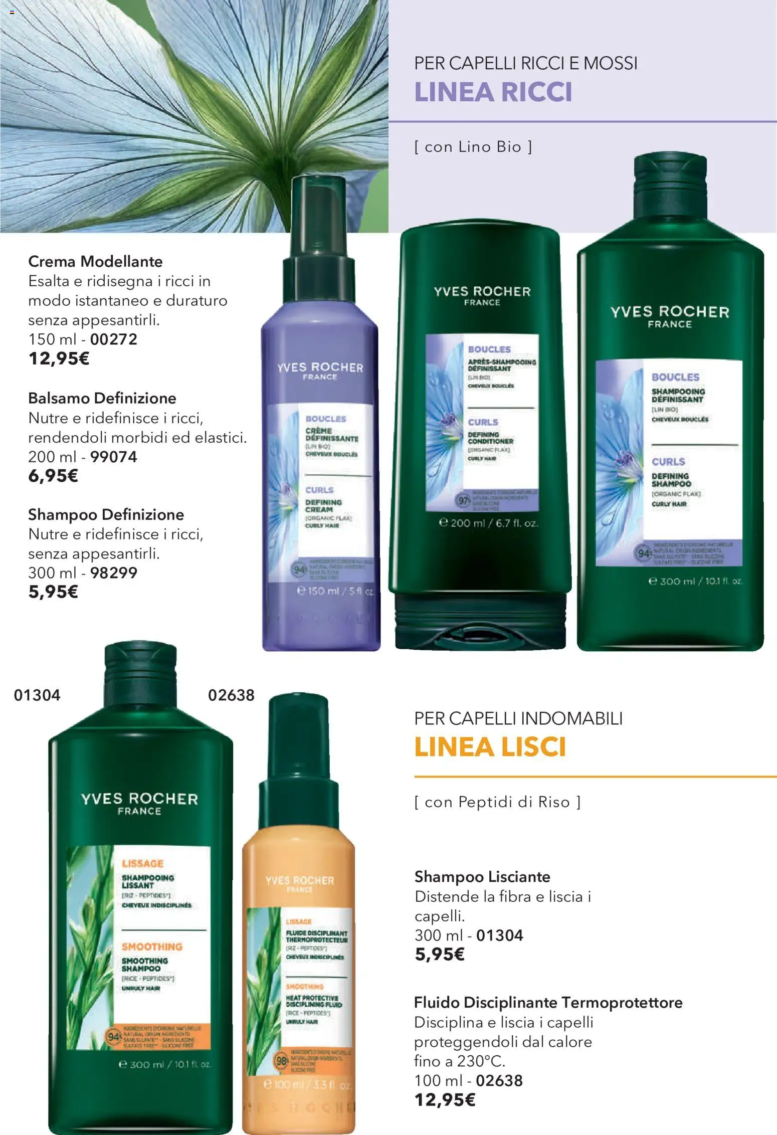 Volantino Yves Rocher del 04.06.2026 | Pagina: 72 | Prodotti: Shampoo, Balsamo, Crema, Riso