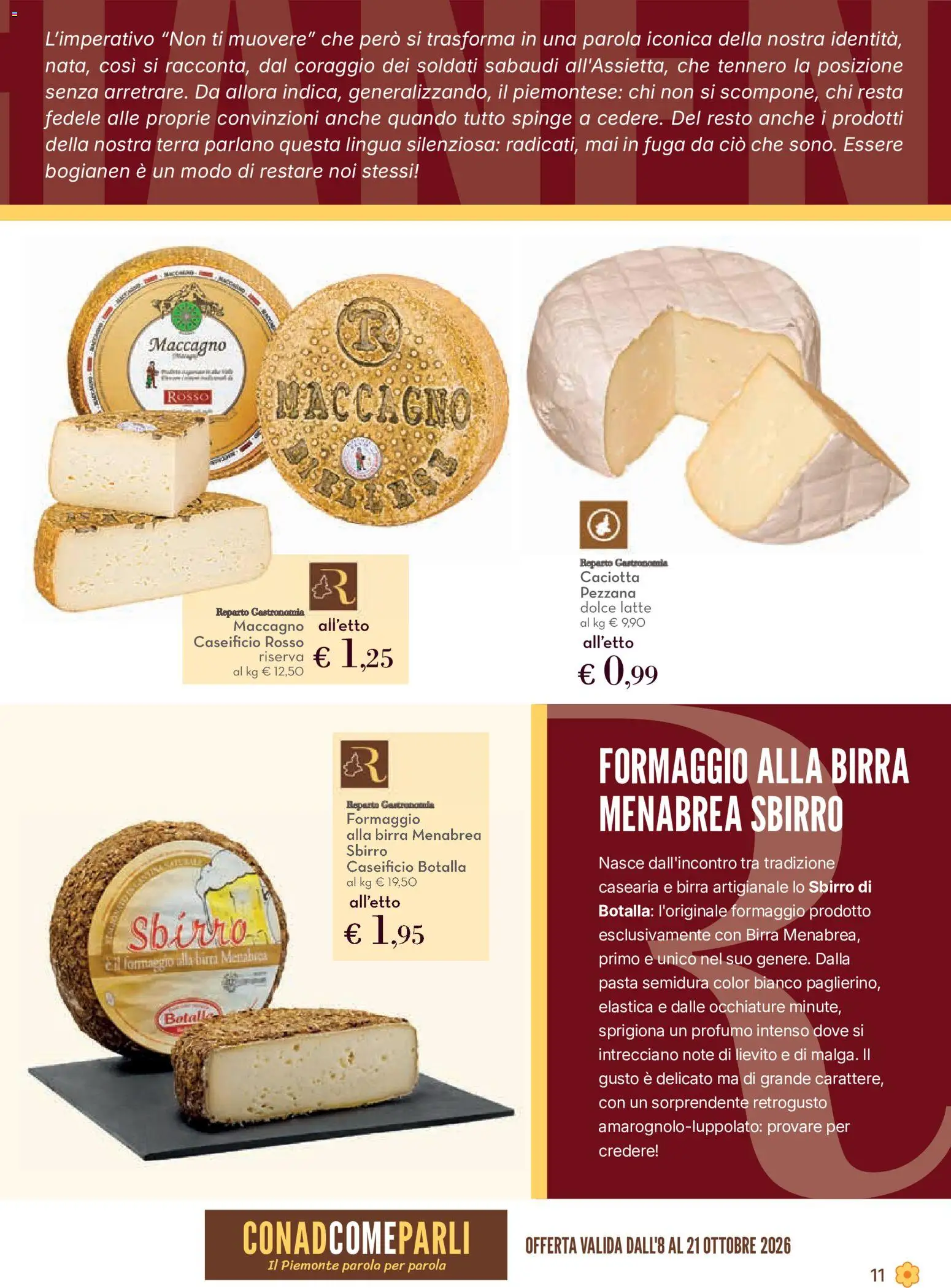 Volantino Conad del 08/10/2026 | Pagina: 11 | Prodotti: Pasta, Lievito, Profumo, Terra