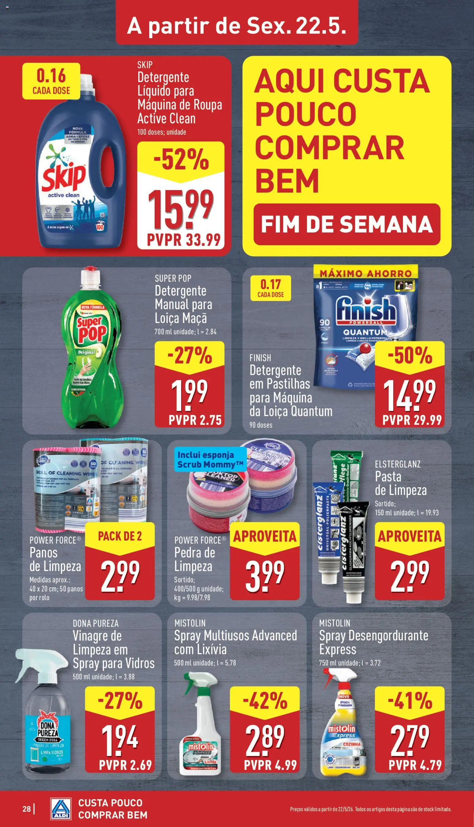 Aldi folheto | 18/05/2026 |  🎉 Como obter um desconto limitado? Poupe ainda hoje! | Portugal
