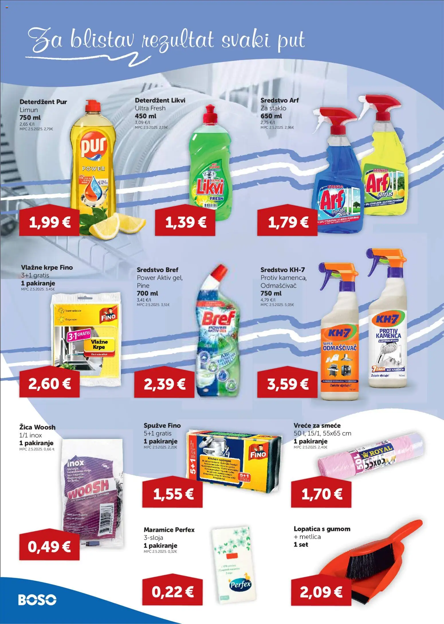 Boso katalog | vrijedi od 18.06.2026 | Stranica: 14 | Proizvodi: Deterdžent, Vreće za smeće, Limun, Arf