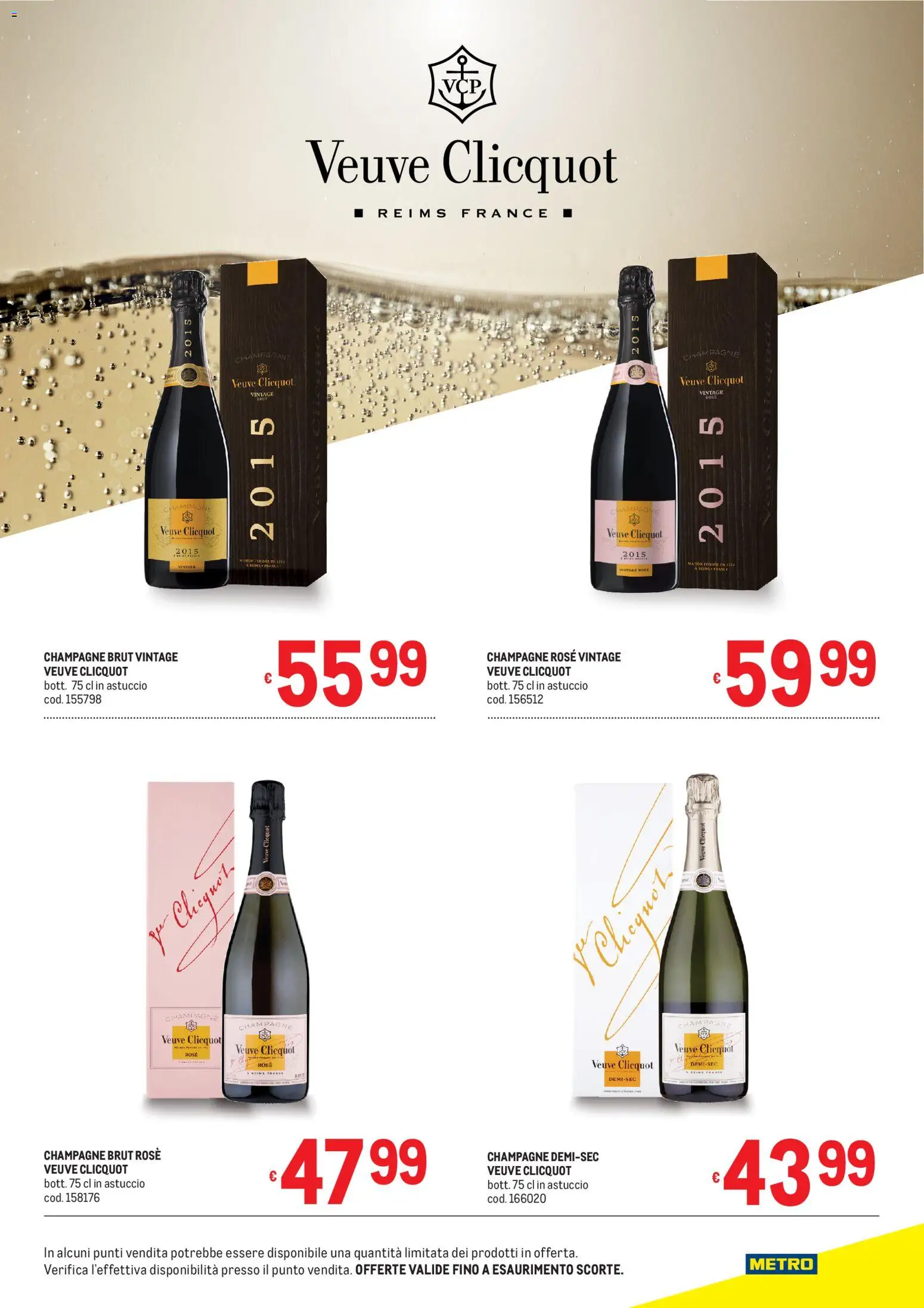 Volantino Metro del 01.05.2026 | Pagina: 3 | Prodotti: Champagne, Astuccio