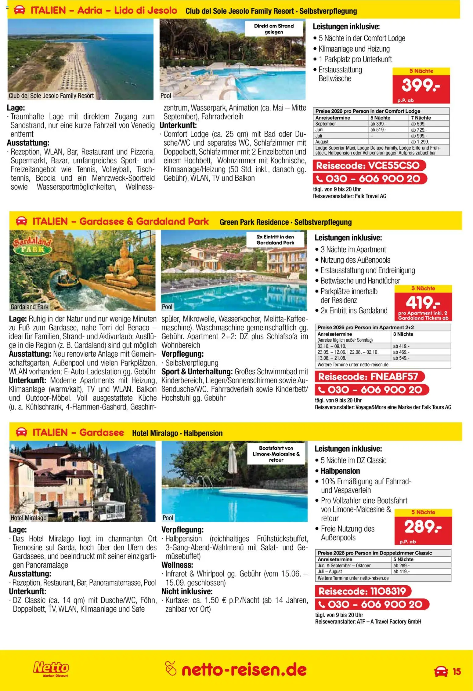 Netto Reisen Prospekt 	 – gültig ab 28.05.2026 | Seite: 15