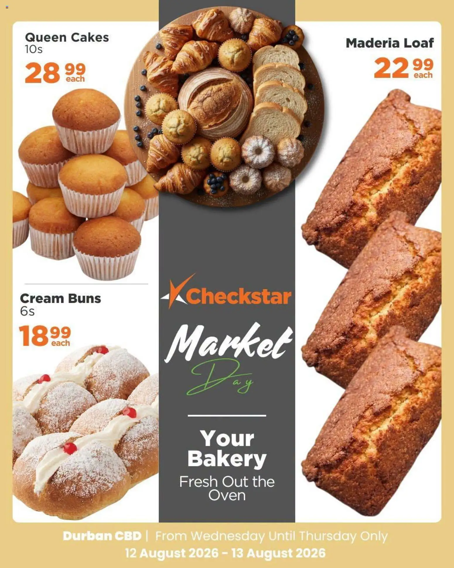 New Check Star catalogue – valid from 12/08/2026 | Page: 4 | Products: Oven, Bakery, Buns, Cream