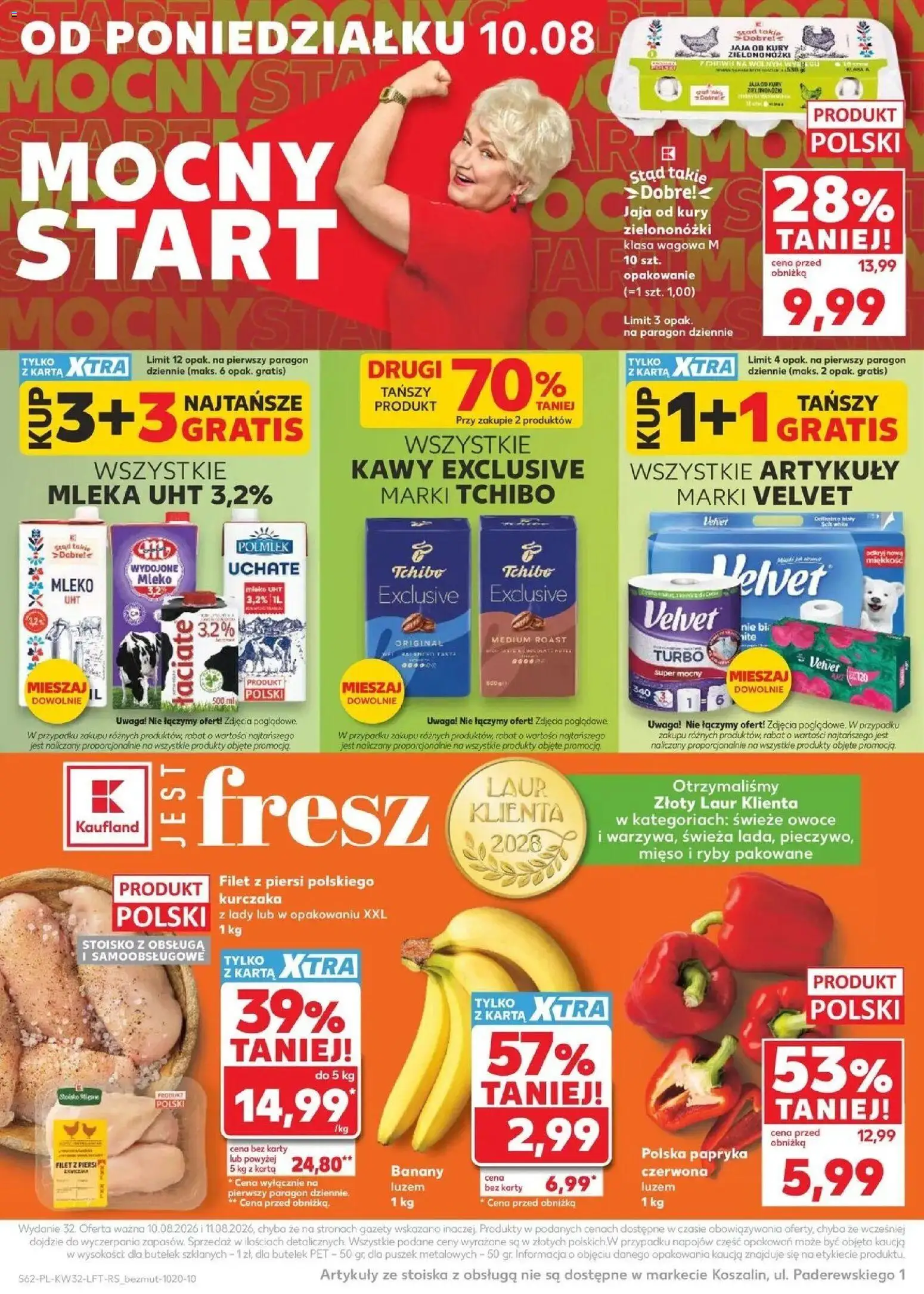 Kaufland gazetka od 06.08.2026 | Strona: 62 | Produkty: Tchibo, Papryka czerwona, Kawa, Banany