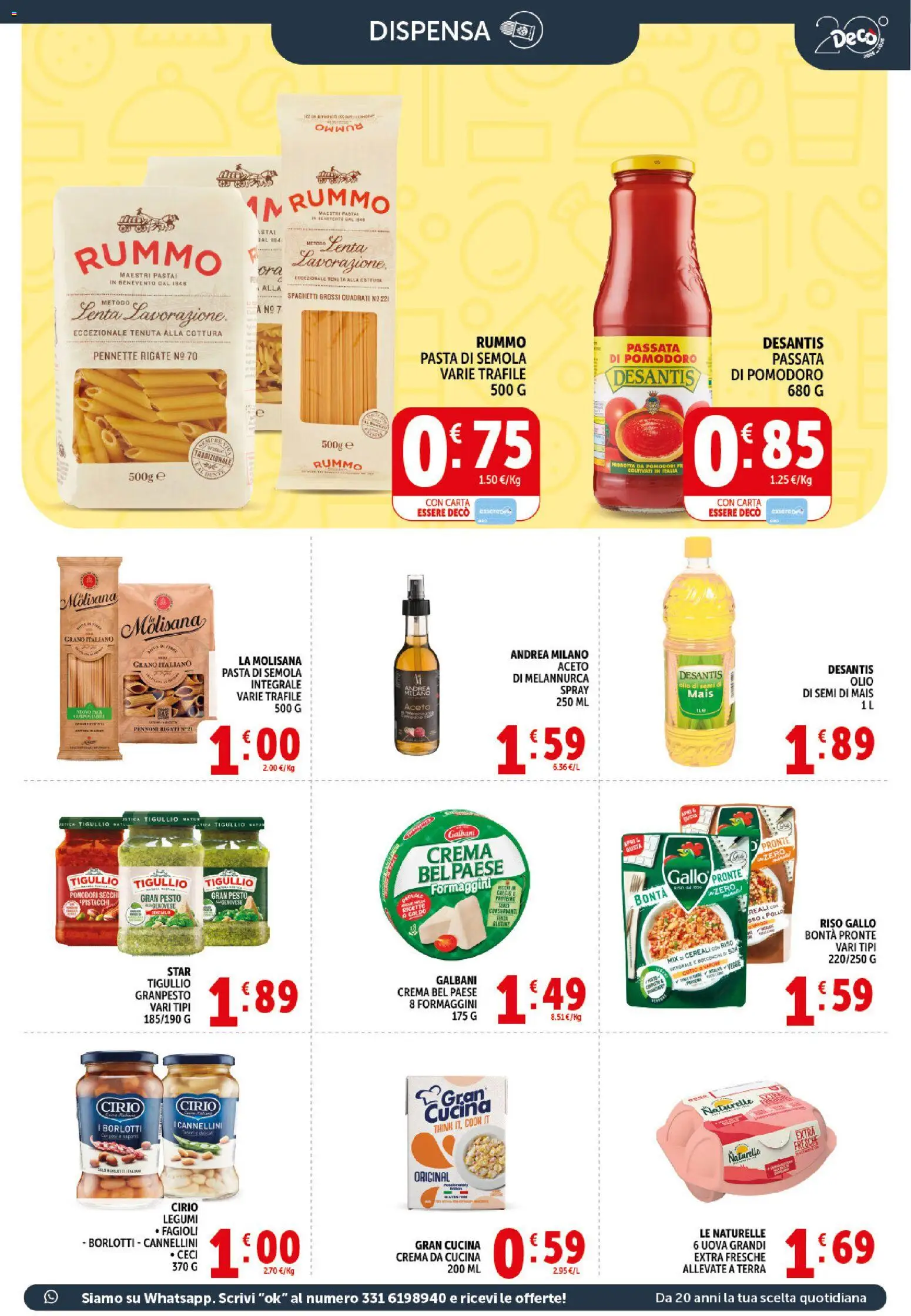 Volantino Decò del 20.05.2026 | Pagina: 11 | Prodotti: Legumi, Cereali, Ceci, Mais