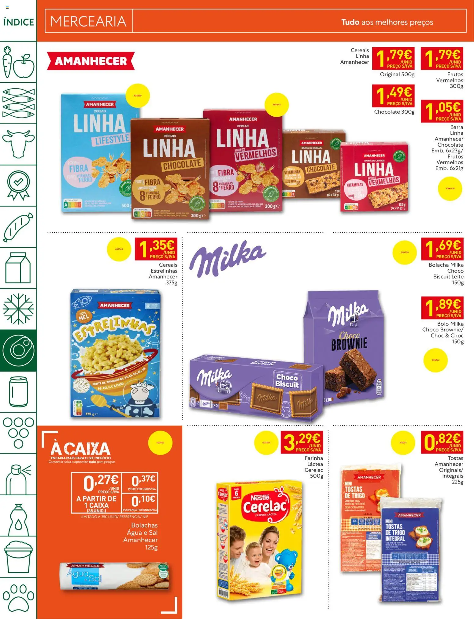 Recheio folheto Madeira │ válido de 09.06.2026 | Página: 22 | Produtos: Agua, Sal, Leite, Cereais