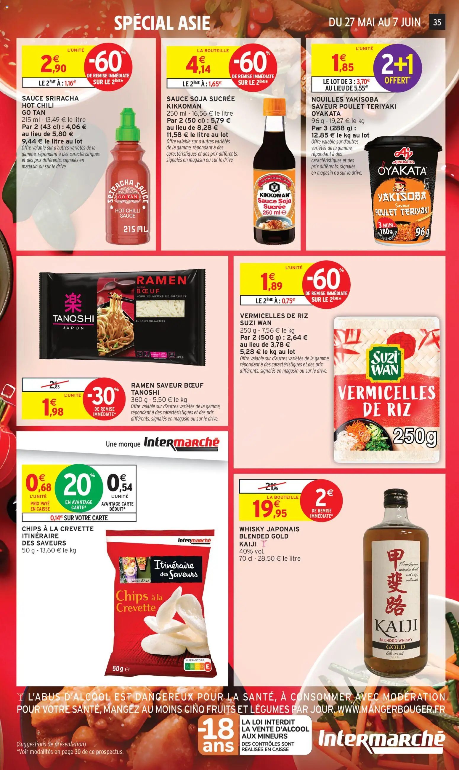 {H1} | Page: 35 | Produits: Crevette, Sauce soja sucrée, Nouilles, Chips