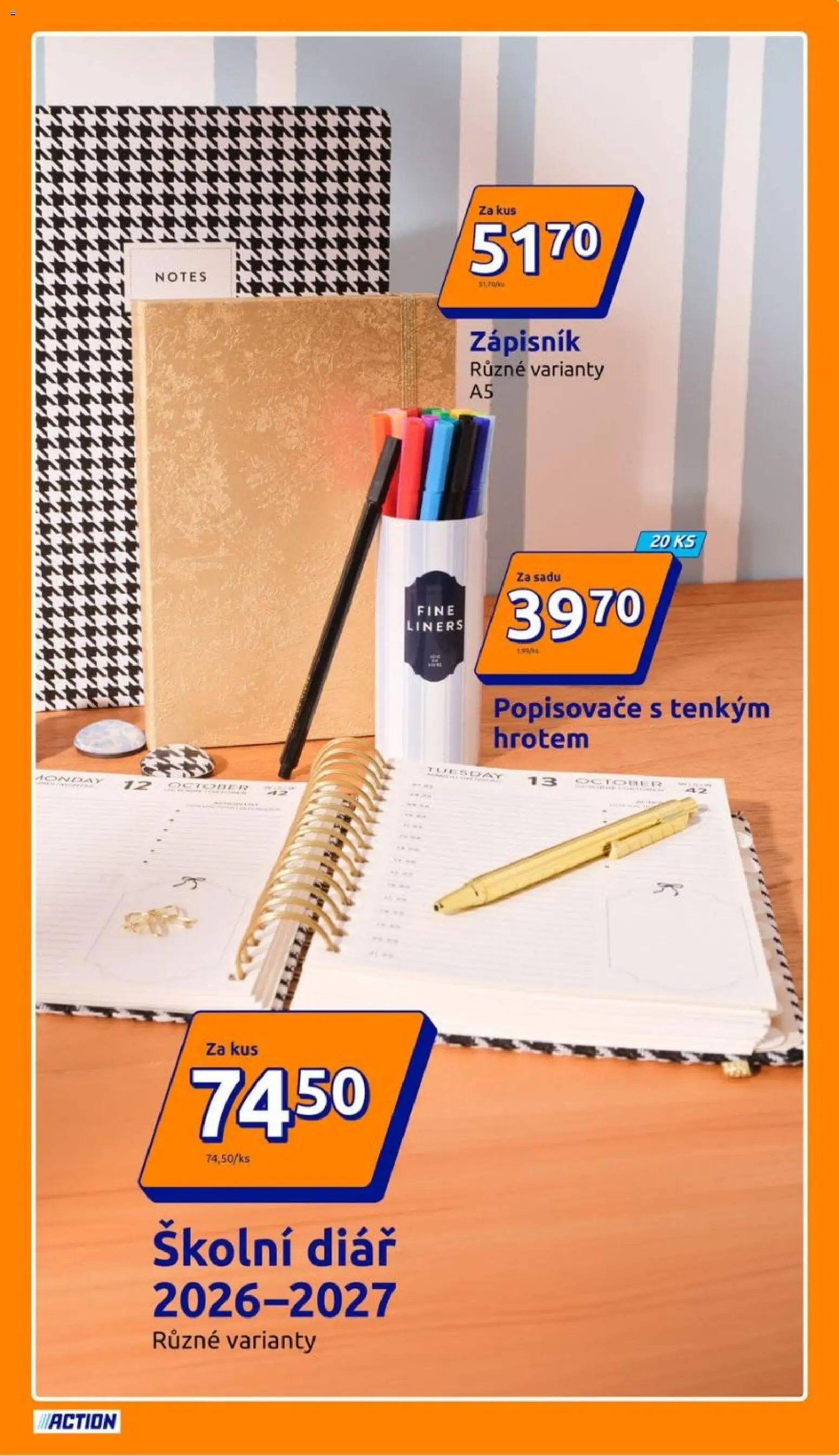 Action leták od 01.07.2026 | Strana: 5 | Produkty: Zápisník