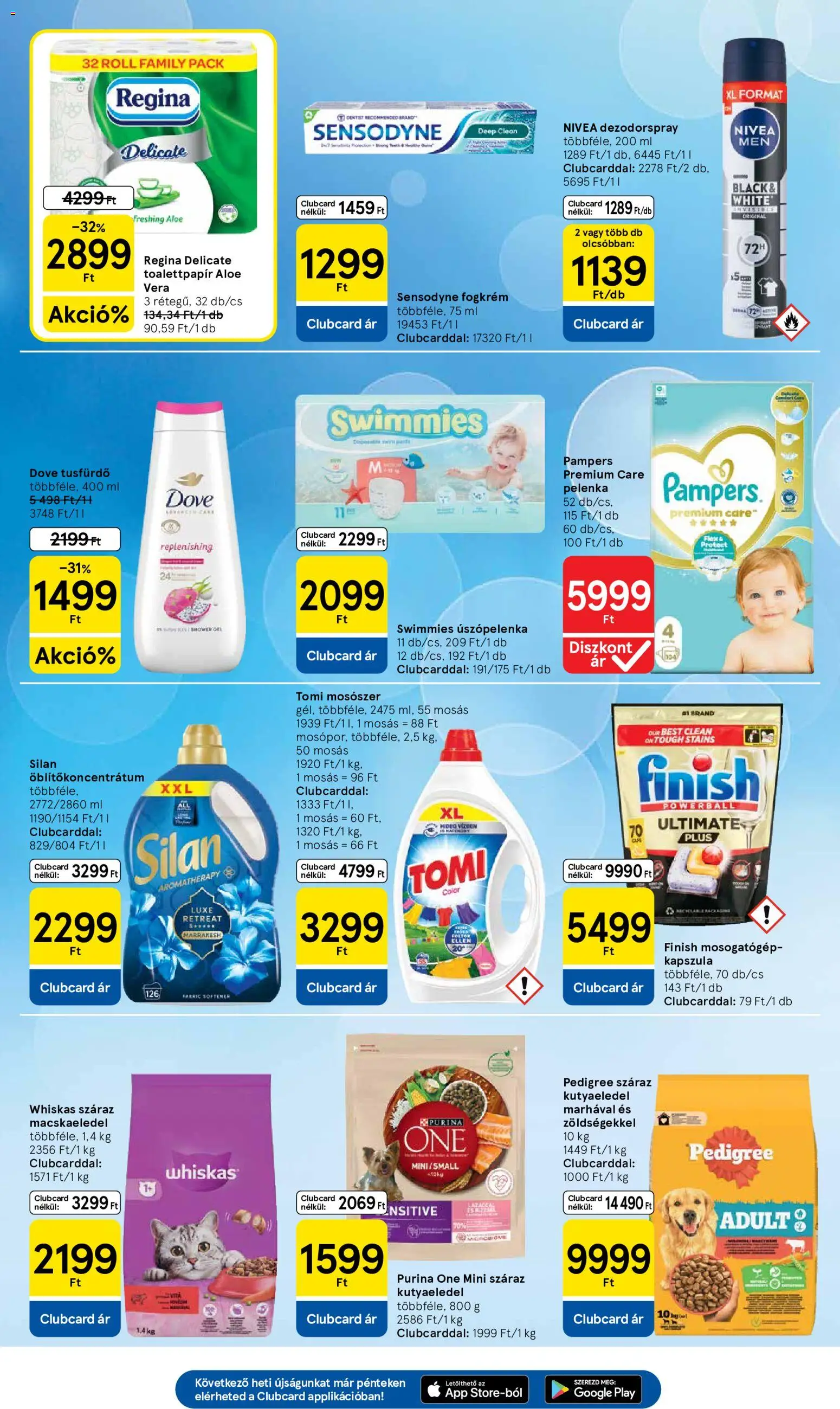 Tesco akciós ujság - amely érvényes a következő dátumtól: 2026.08.18. | Oldal: 7 | Termékek: Purina one, Fogkrém, Mosószer, Gél
