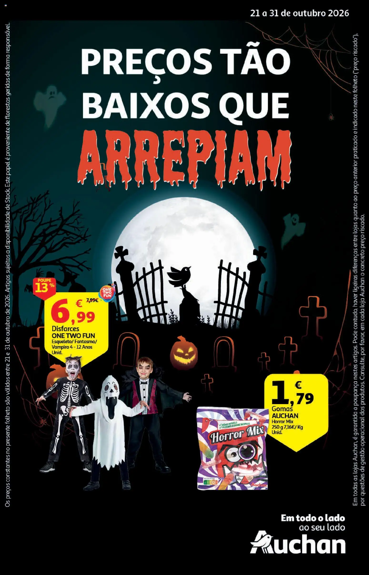 Auchan Halloween │ válido de 21/10/2026 | Página: 1 | Produtos: Gomas