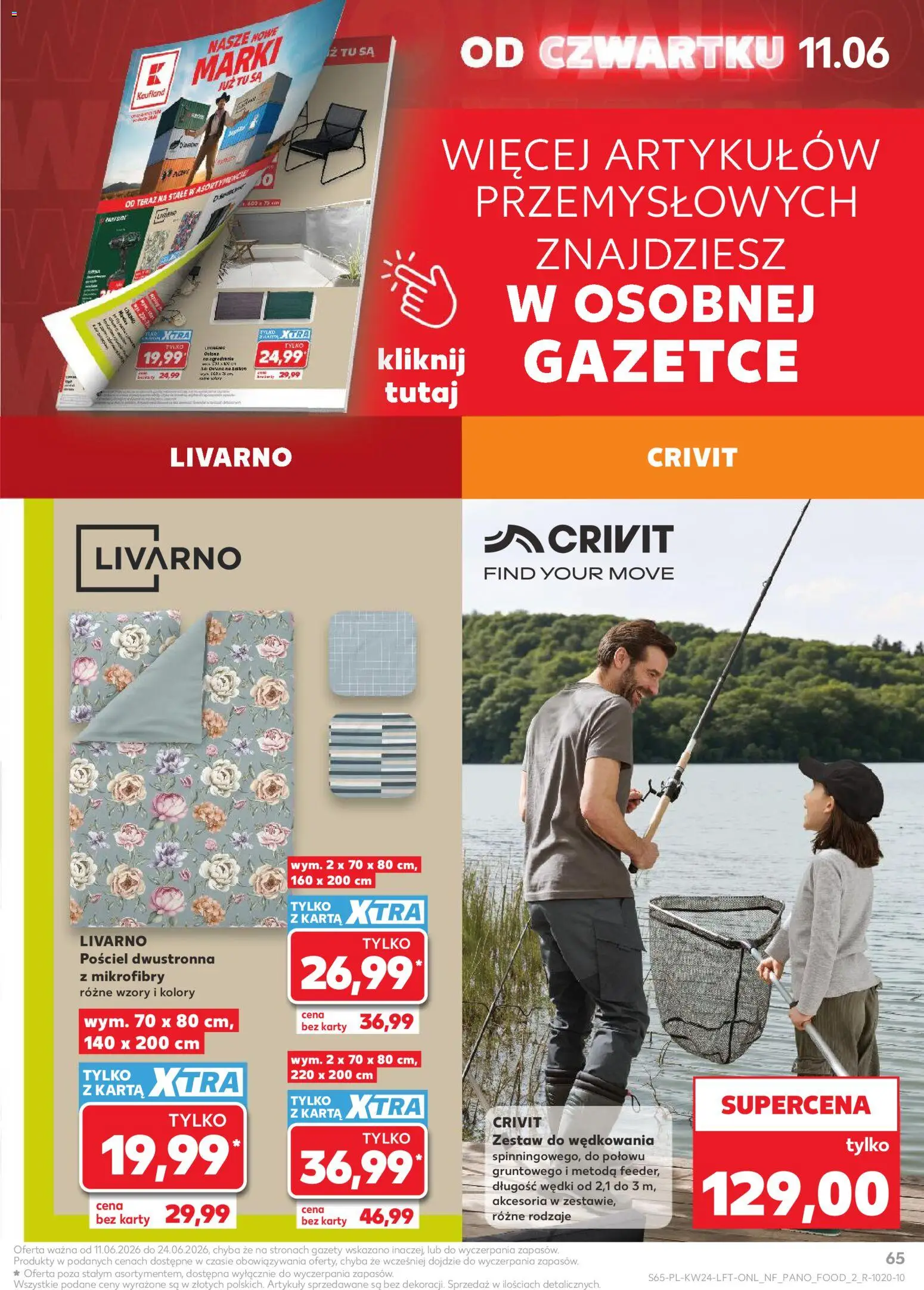 Kaufland gazetka od 11.06.2026 | Strona: 65 | Produkty: Pościel, Karta