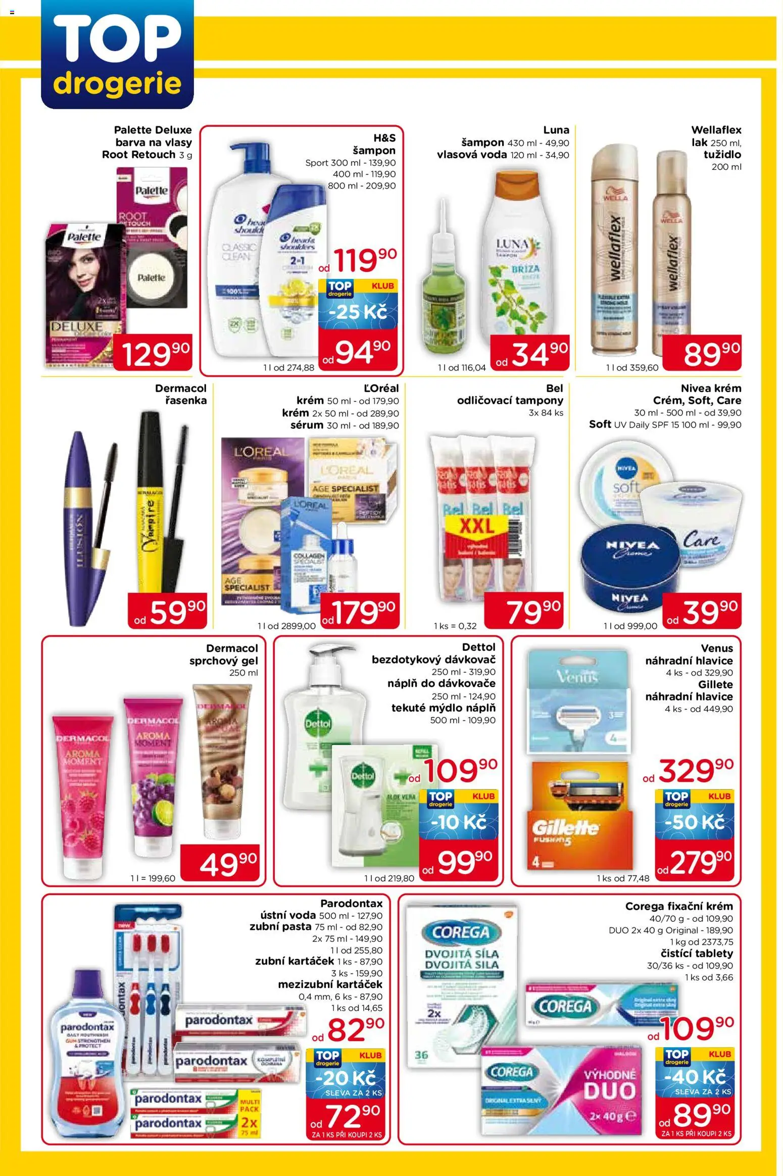 Top drogerie leták od 20.08.2026 | Strana: 2 | Produkty: Zubní pasta, Voda, Dávkovač, Šampon