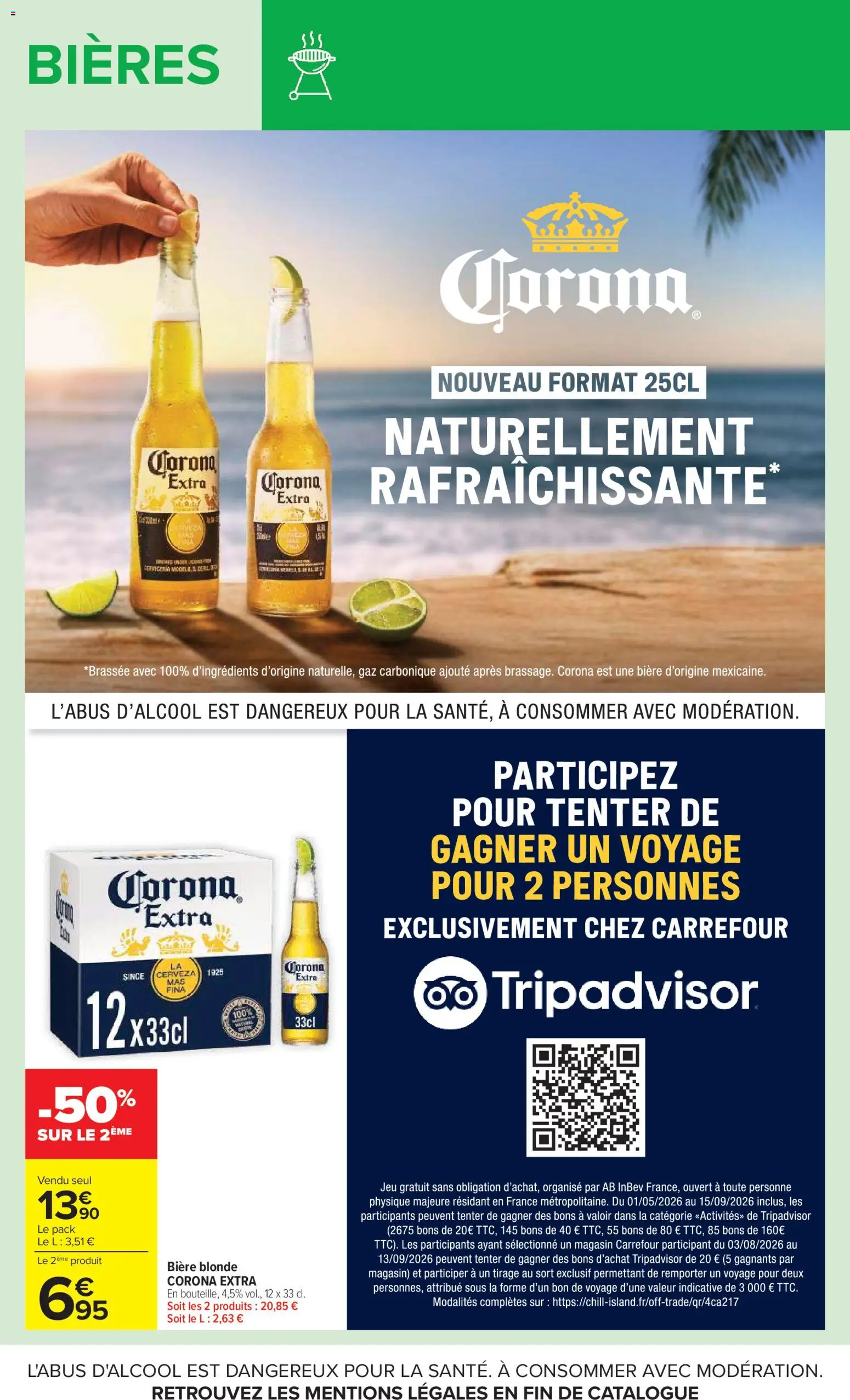 {H1} | Page: 18 | Produits: Bière blonde, Bière, Corona extra
