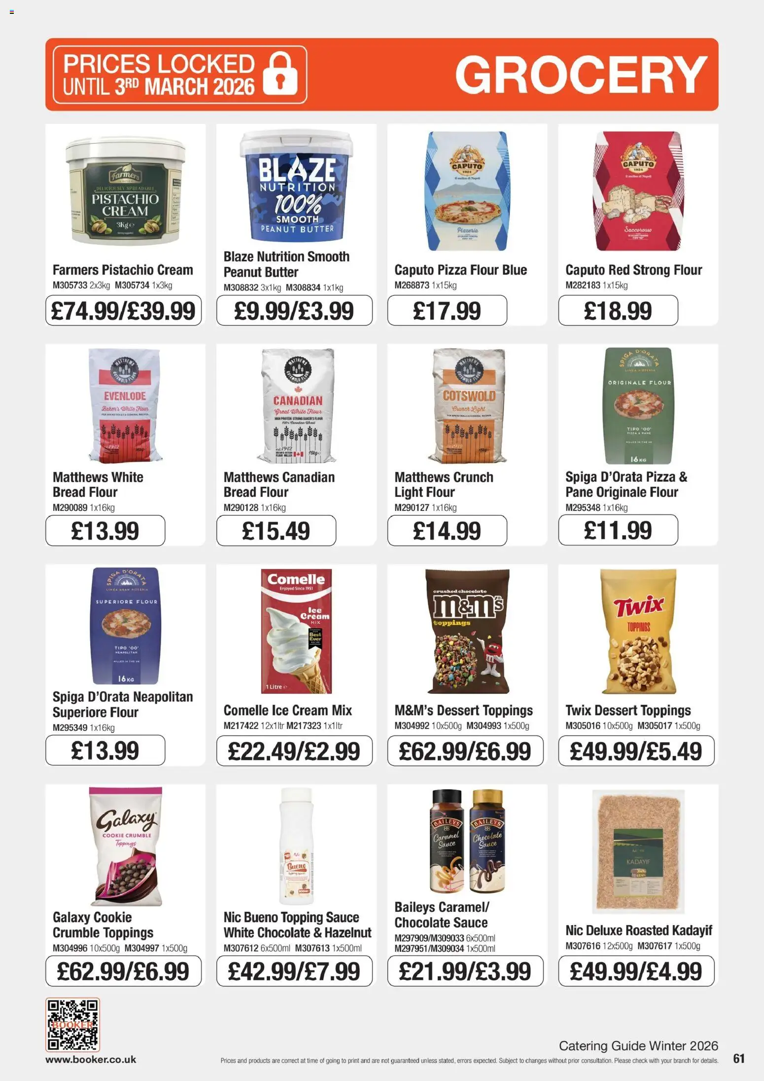 {H1} | Page: 61 | Products: Sauce, Baileys, Butter, Dessert