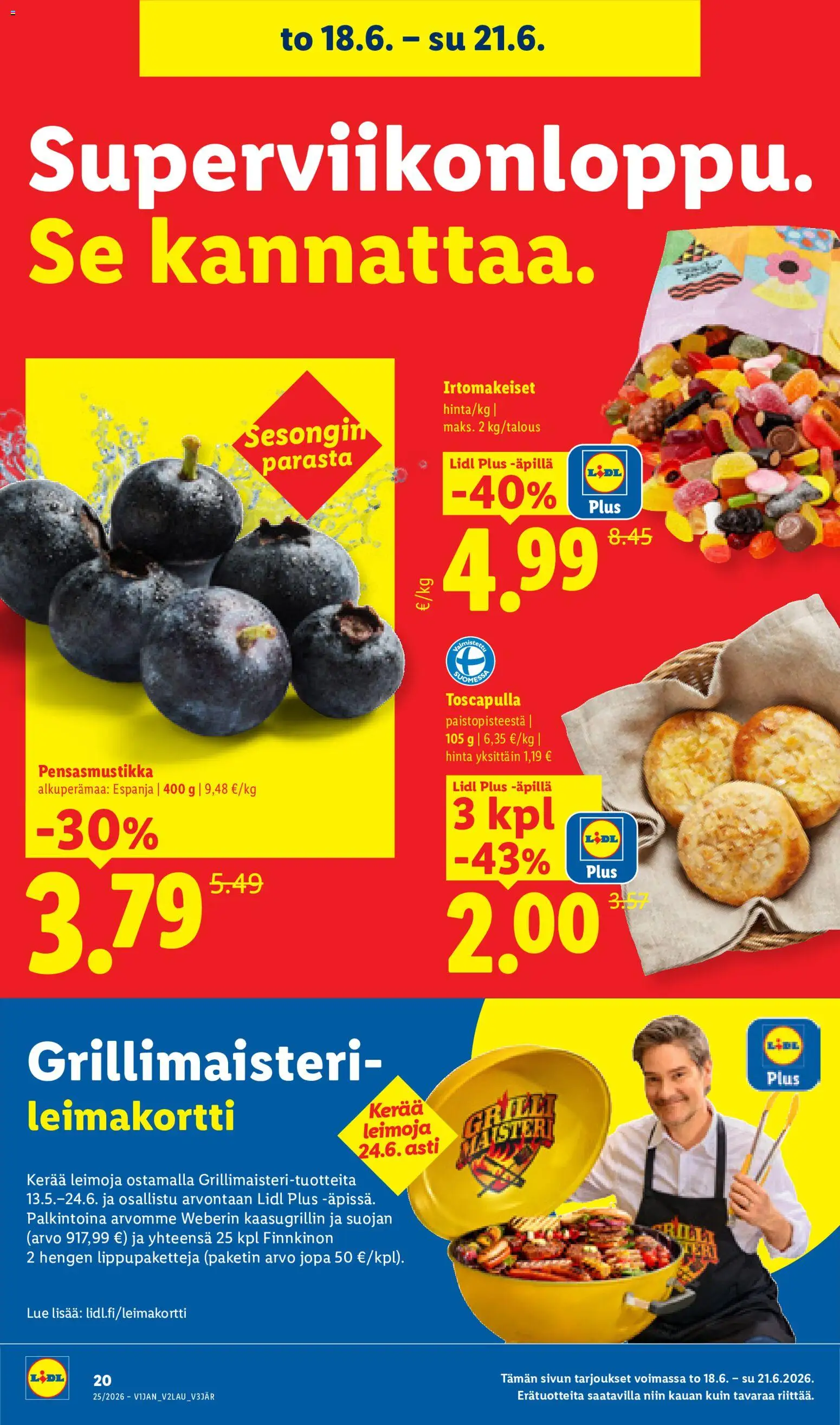 Lidl tarjoukset - Helsinki – voimassa 17.06.2026 alkaen | Sivu: 32 | Tuotteet: Irtomakeiset
