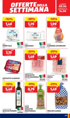 Anteprima del volantino Aldi volantino valido a partire dal 08.06.2026 | Pagina: 19 | Prodotti: Olive, Tagliere, Frollini, Bottiglia
