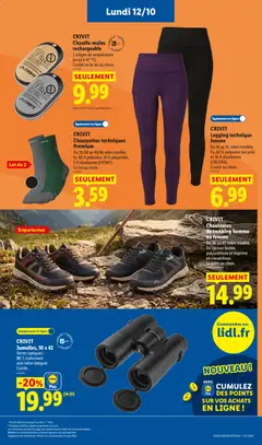LIDL - Prévisualisation de CRIVIT Chaussures de trekking homme ou femme, Du 36 au 45 selon modèle. Dessus textile, polyuréthane et imprimé en caoutchouc., La paire au choix. valide à partir de 08/10/2026 | Page: 57