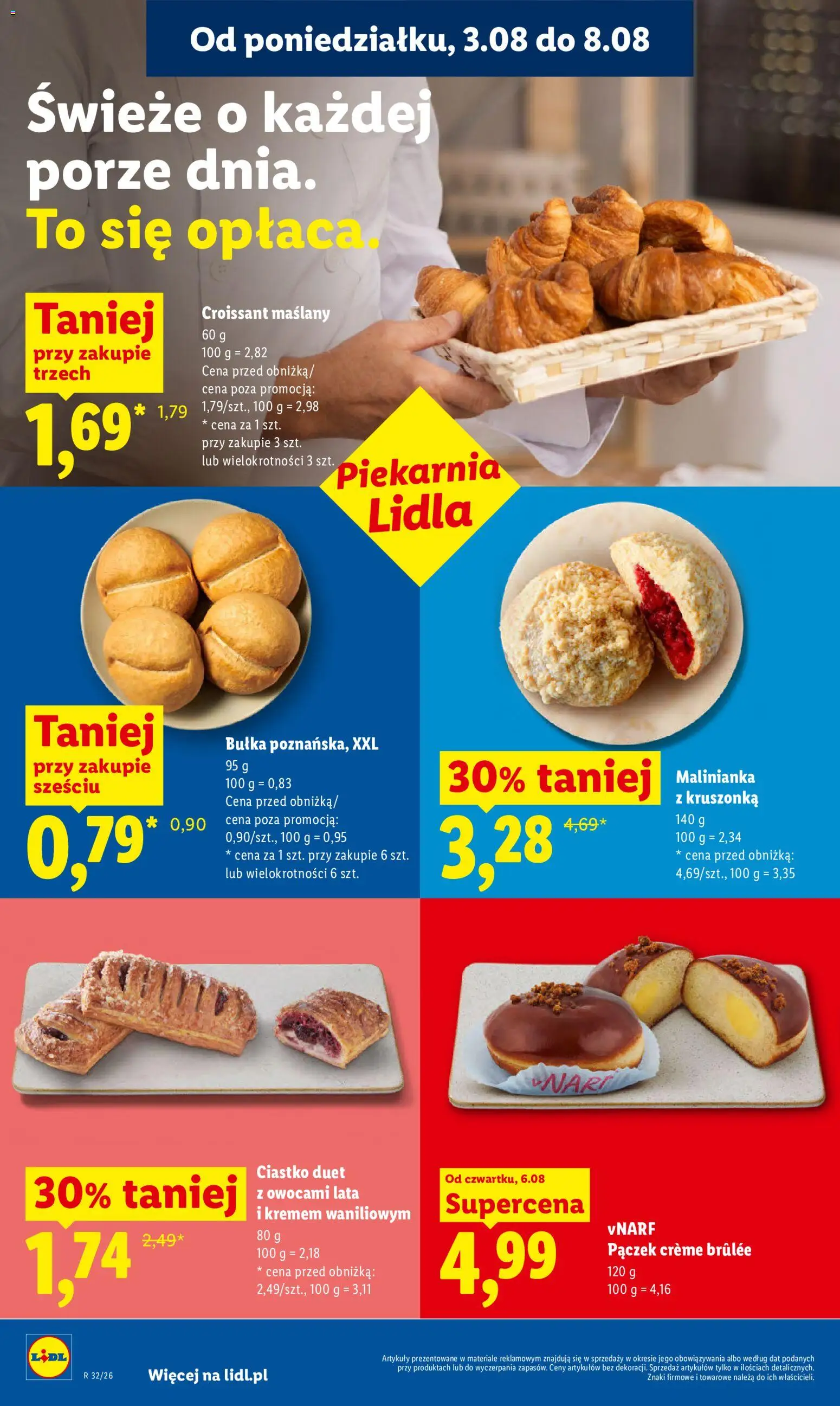 Lidl Polsko leták od 06.08.2026 | Strana: 54 | Produkty: Croissant, Crème brûlée