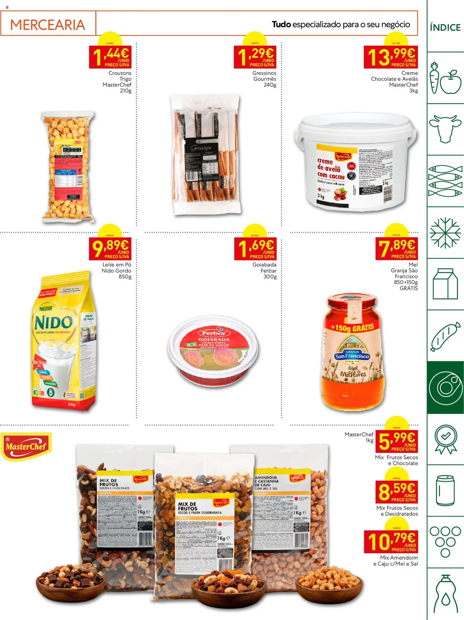 Recheio Horeca Madeira │ válido de 23/06/2026 | Página: 17 | Produtos: Avelãs, Leite, Mel, Creme