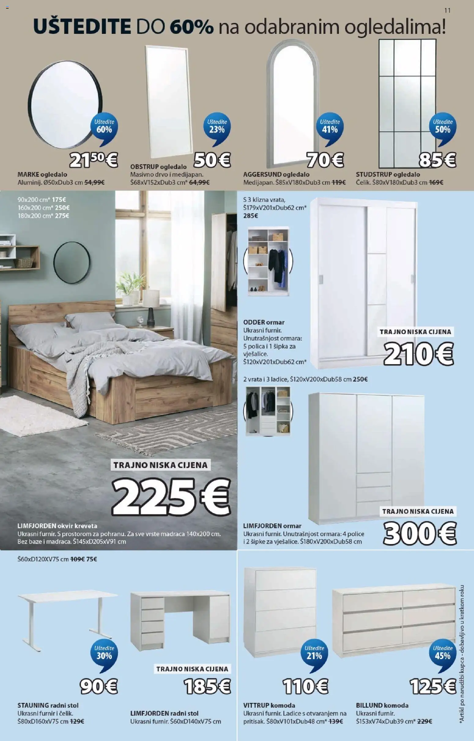 JYSK katalog | vrijedi od 30.09.2026 | Stranica: 11 | Proizvodi: Ormar, Komoda, Polica, Ogledalo