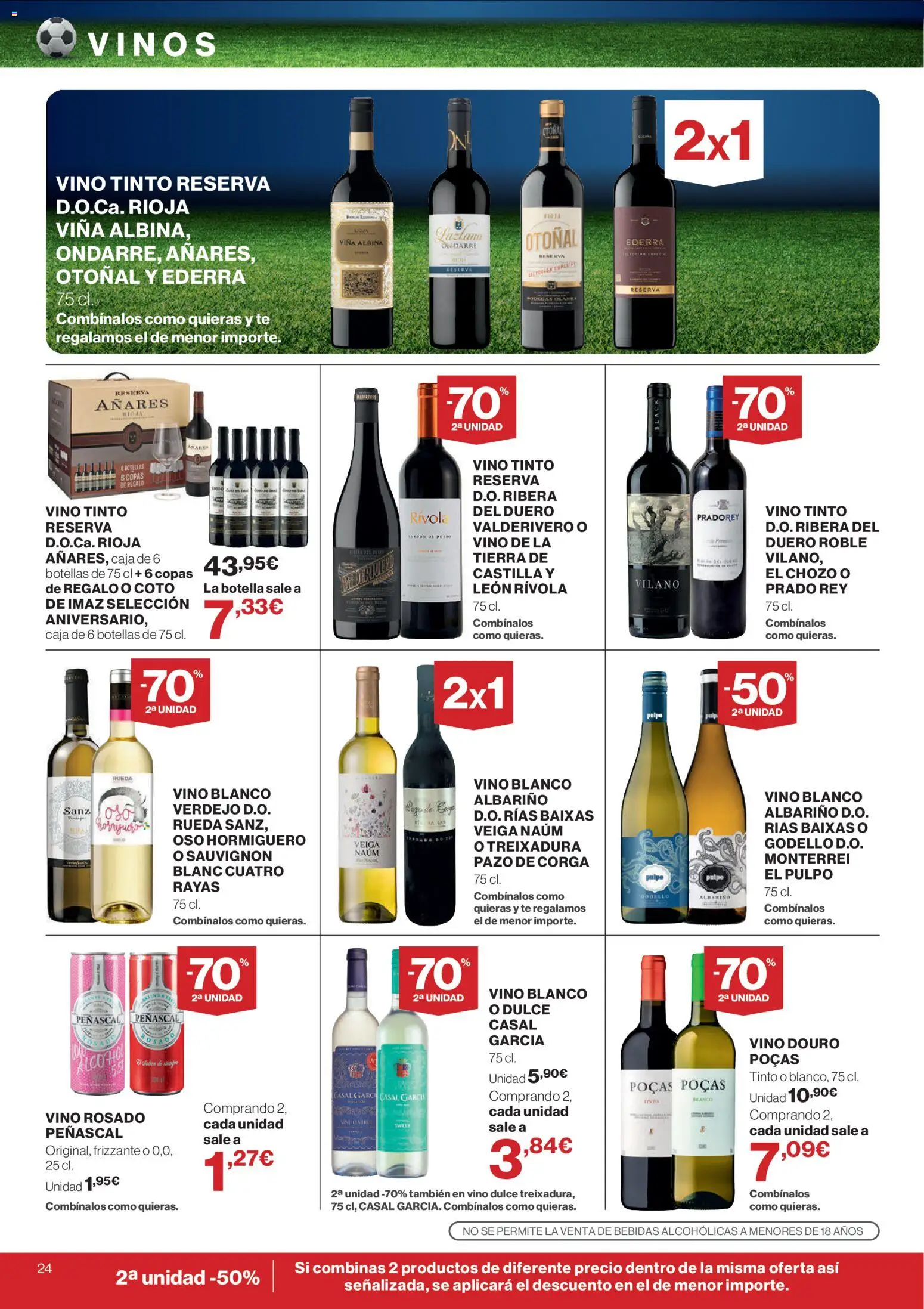 El Corte Inglés ofertas │ válido desde el 04.06.2026 | Página: 24 | Productos: Vino rosado, Vino, Té, Caja