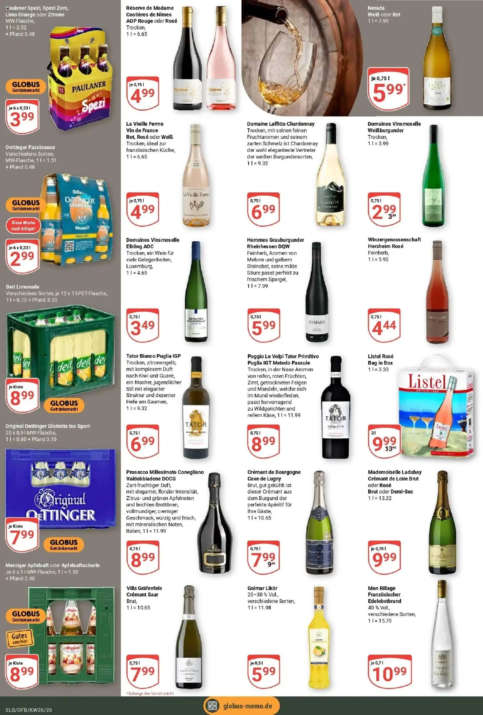 Globus Prospekt Saarlouis – gültig ab 21.06.2026 | Seite: 20 | Produkte: Box, Rouge, Zitrone, Paulaner