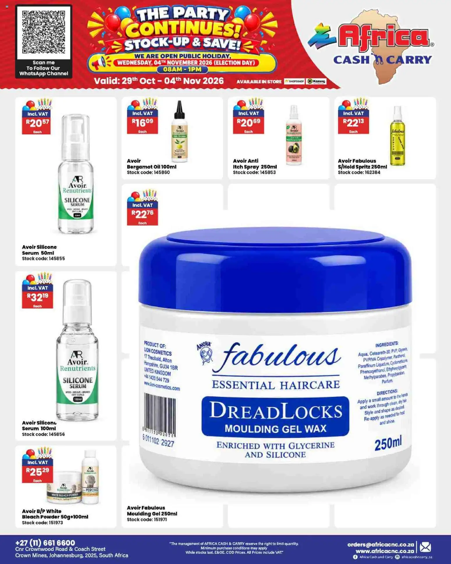 New Africa Cash & Carry catalogue – valid from 29/10/2026 | Page: 129
