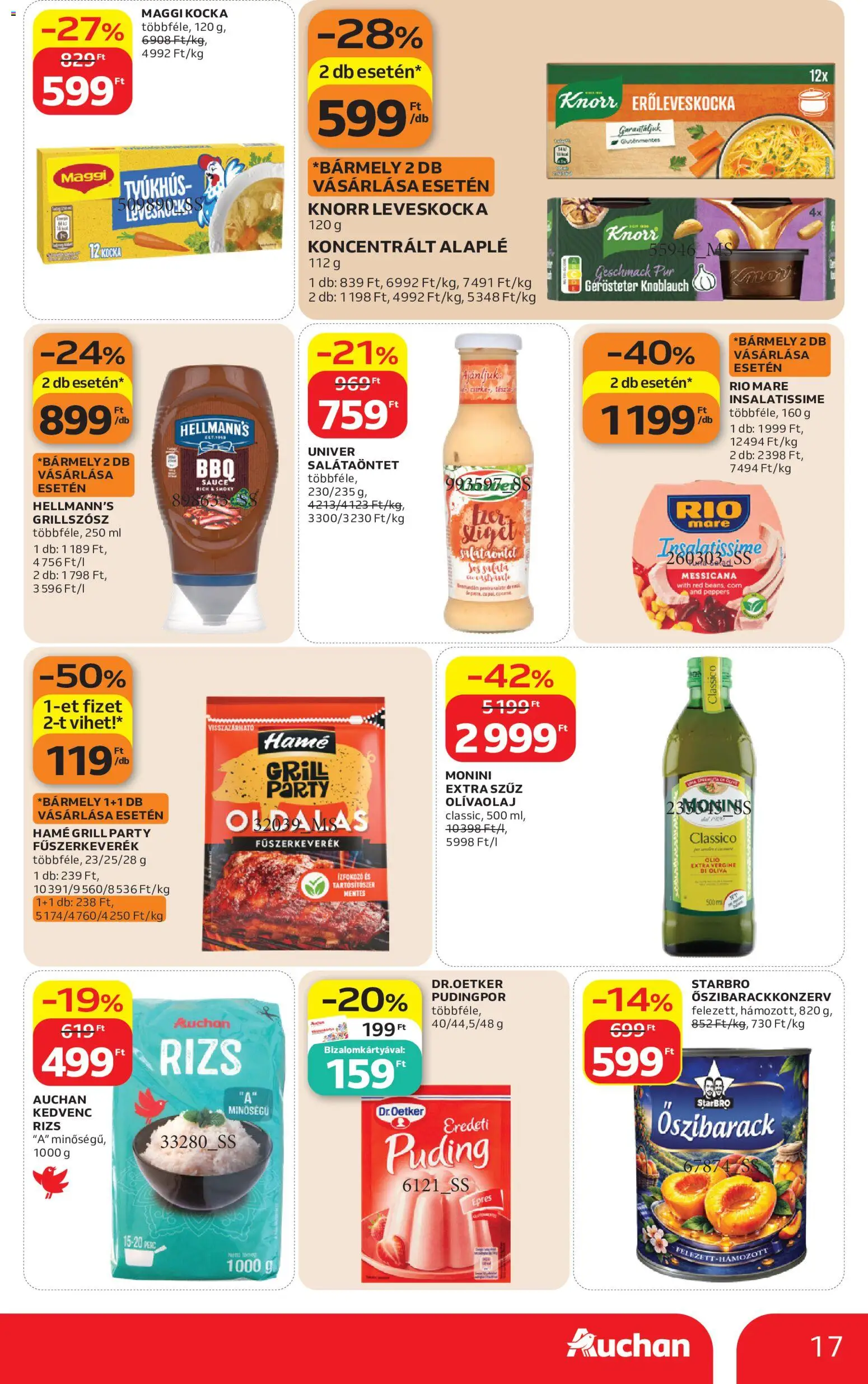 Auchan akciós ujság - amely érvényes a következő dátumtól: 2026.08.21. | Oldal: 17