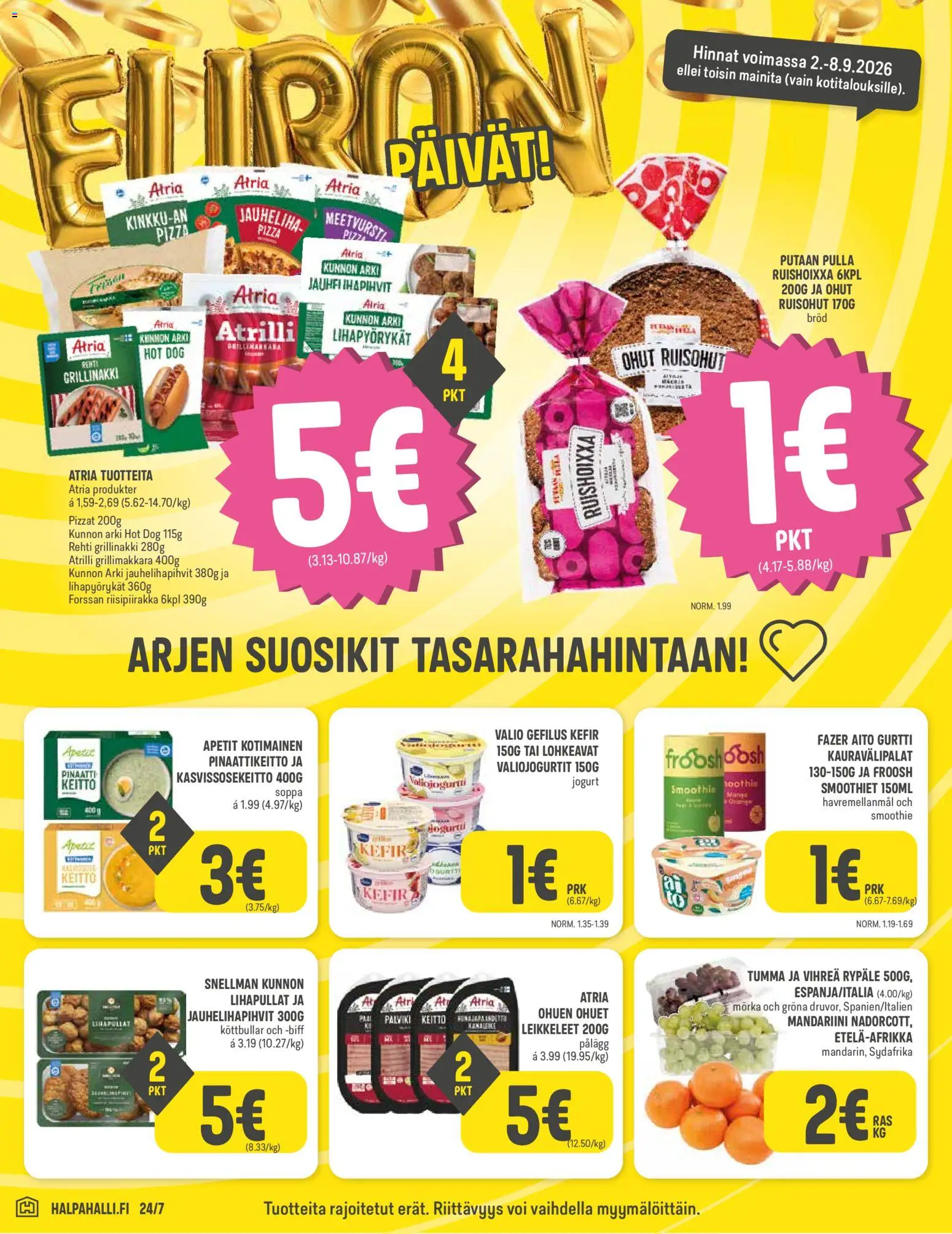 Halpa Halli tarjoukset – voimassa 02/09/2026 alkaen | Sivu: 2