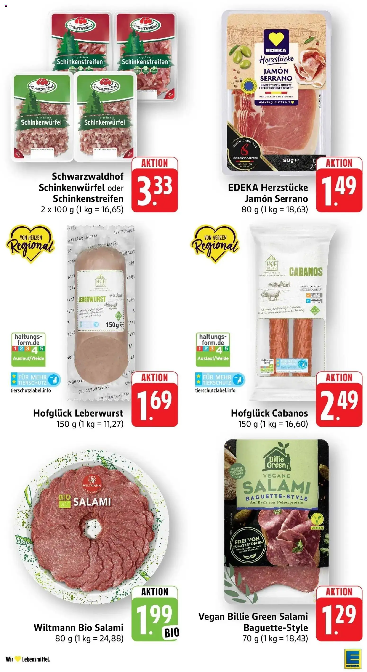 Edeka Prospekt Weinstadt - Endersbach (ab 26.10.2026) » Angebote Online | Seite: 14 | Produkte: Salami