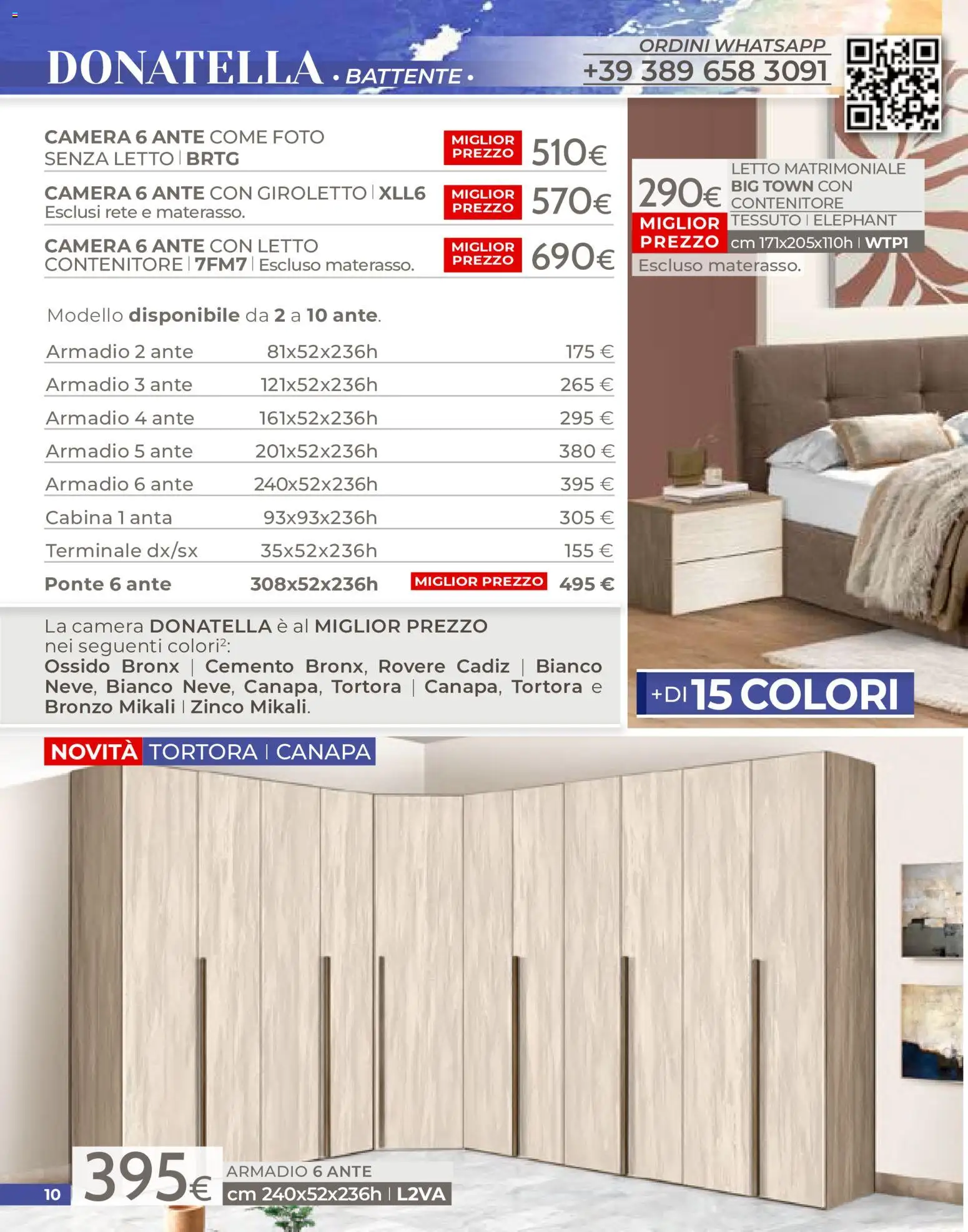Volantino Mondo Convenienza del 01/07/2026 | Pagina: 10 | Prodotti: Letto matrimoniale, Contenitore, Letto, Materasso