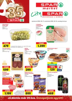 Spar Market akciós újság - amely érvényes a következő dátumtól: 2026.08.27.