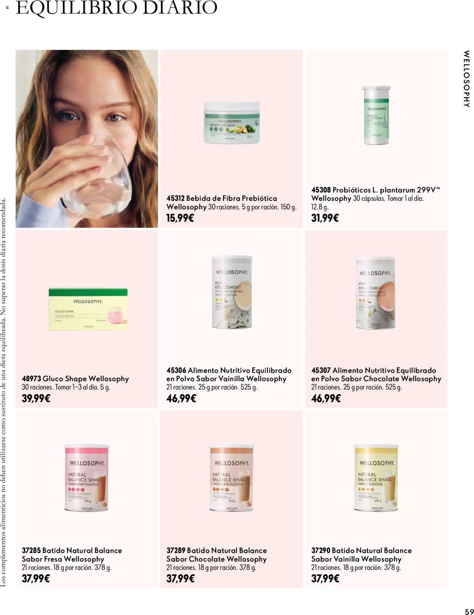 Oriflame - Catálogo Campaña 14 │ válido desde el 07/10/2026 | Página: 59 | Productos: Polvo, Chocolate, Probióticos, Vainilla