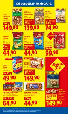 Náhled letáku ALESTO SELECTION Kalifornské pistácie, Kalifornské pistácie, 500 g, solené, pražené od 26.10.2026 | Strana: 28
