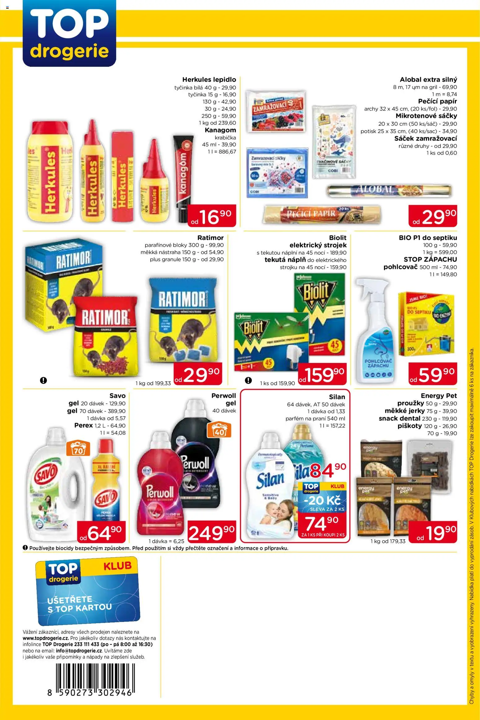 Top drogerie leták od 20.08.2026 | Strana: 4 | Produkty: Piškoty, Gril, Alobal, Parfém
