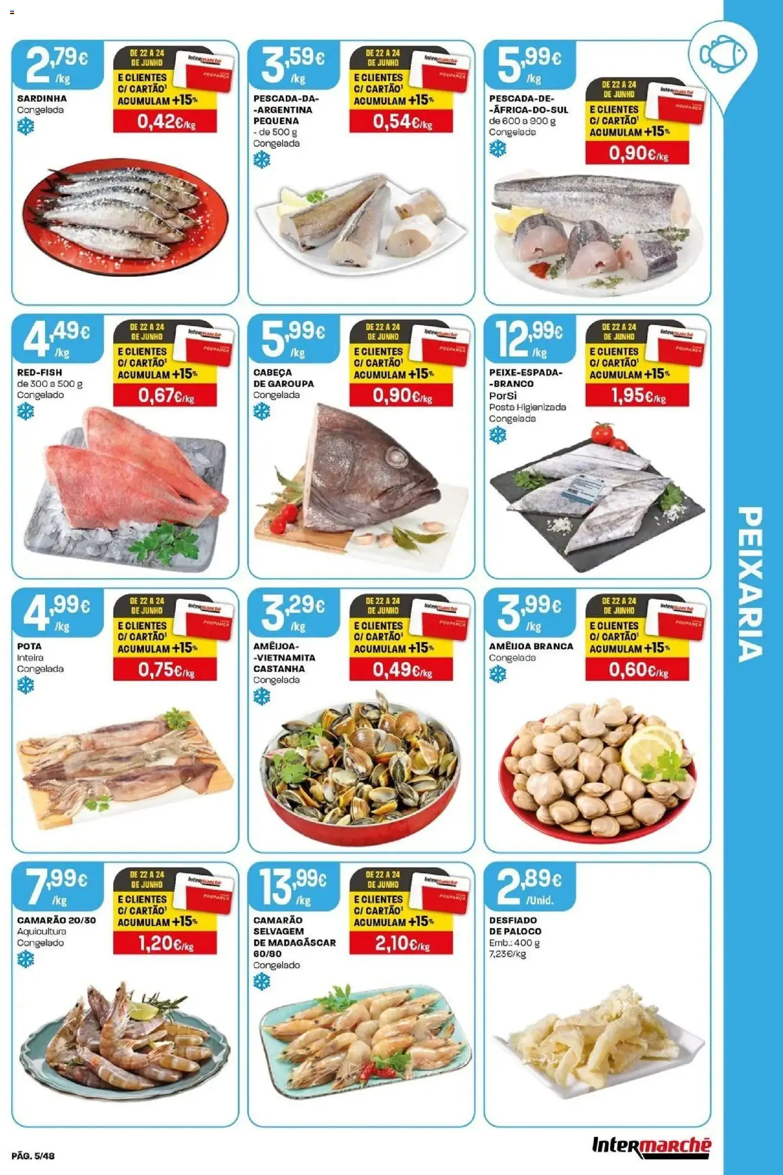 Intermarché - Isto é que são preços BAIXOS! │ válido de 18/06/2026 | Página: 5 | Produtos: Camarão