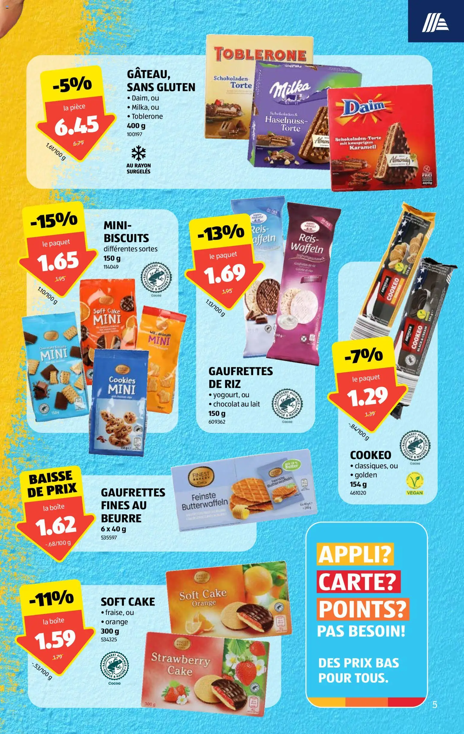 Aldi aktionen FR – gültig ab 01.10.2026 | Seite: 5 | Produkte: Waffeln, Reis