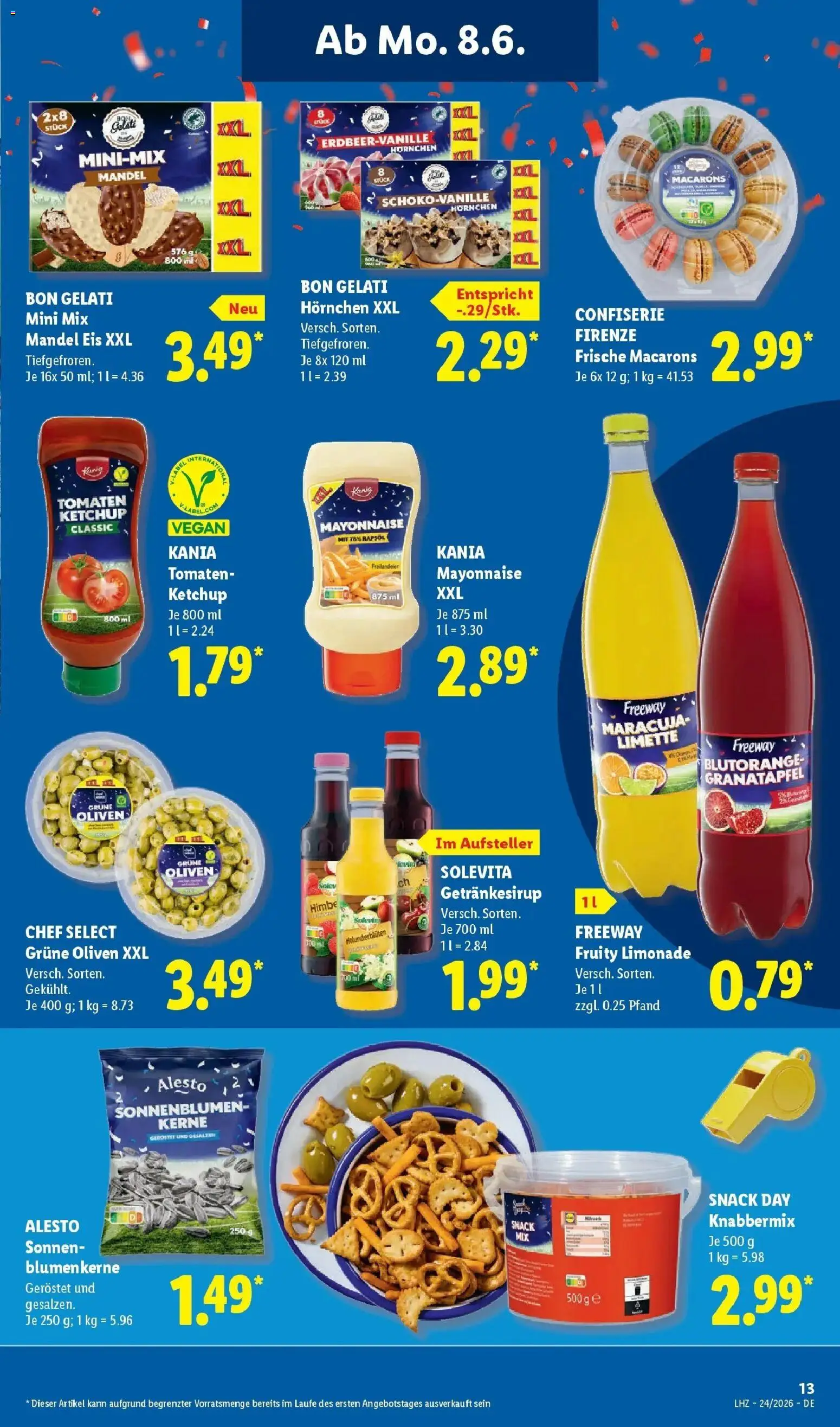 Lidl Prospekt Zülpich – gültig ab 08.06.2026 | Seite: 29 | Produkte: Granatapfel, Rapsöl, Limette, Ketchup