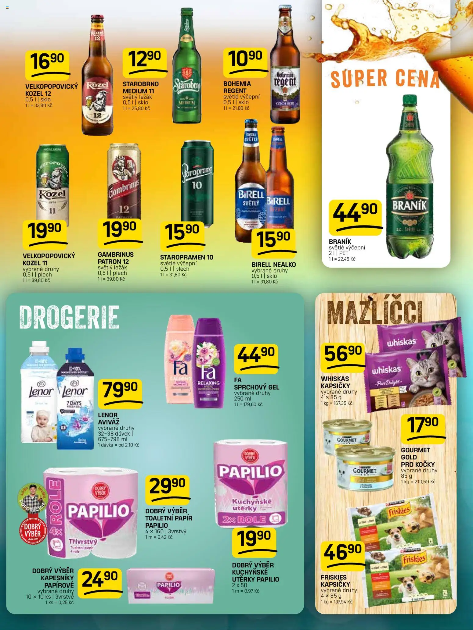 Flop leták od 13.05.2026 | Strana: 15 | Produkty: Gourmet Gold, Kozel 11, Drogerie, Gambrinus