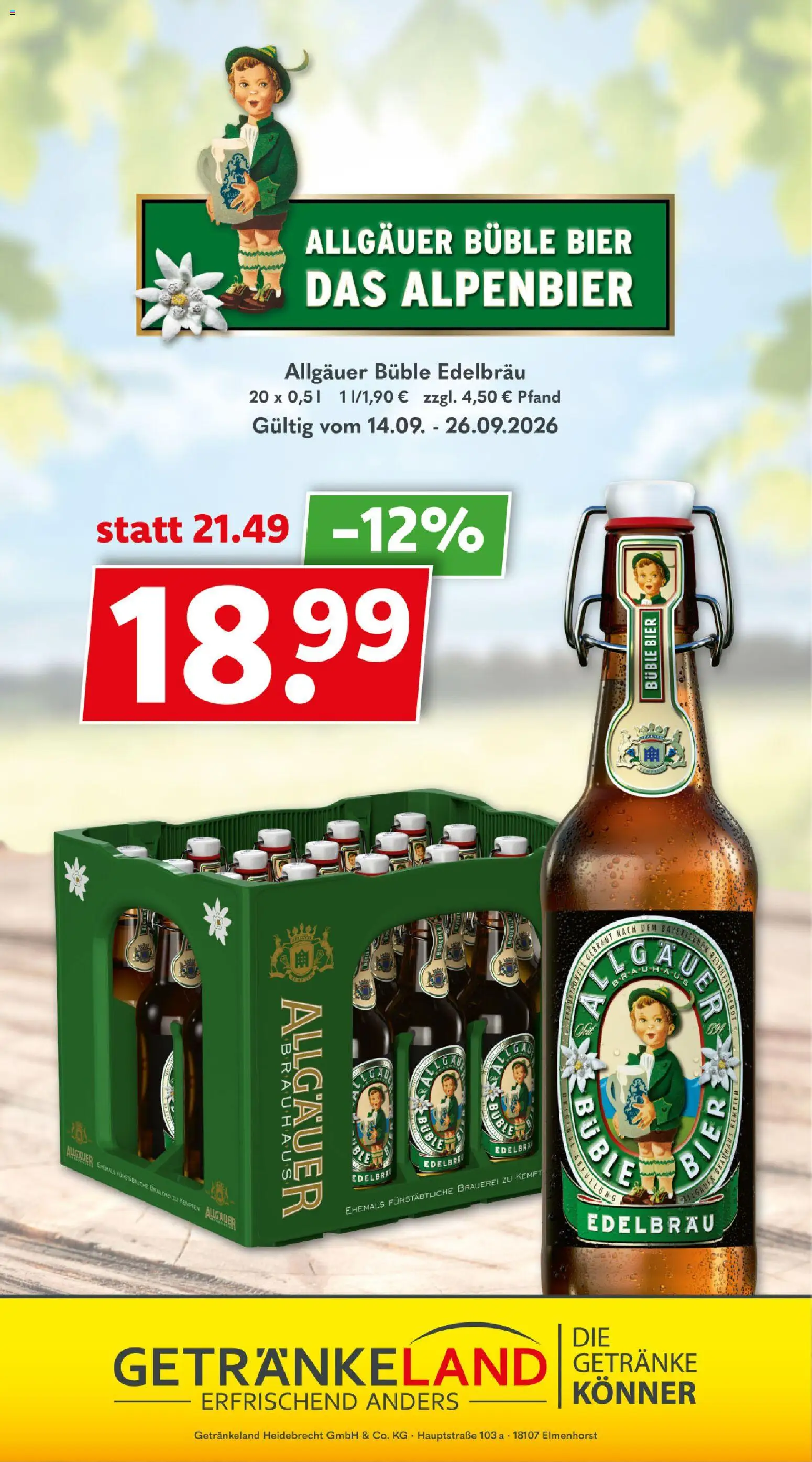 Getränkeland Prospekt Berlin - Brandenburg – gültig ab 14.09.2026 | Seite: 9 | Produkte: Bier