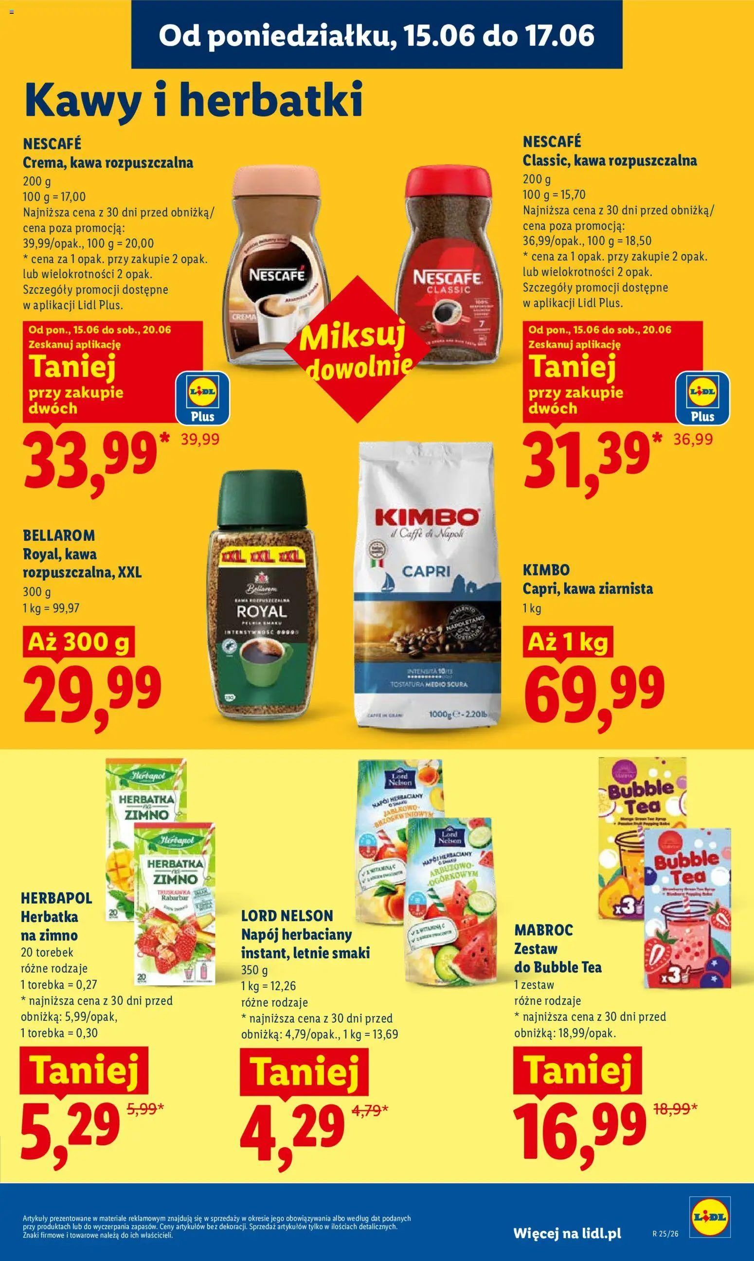 Lidl Polsko leták od 15.06.2026 | Strana: 89 | Produkty: Nescafé, Crema, Bellarom