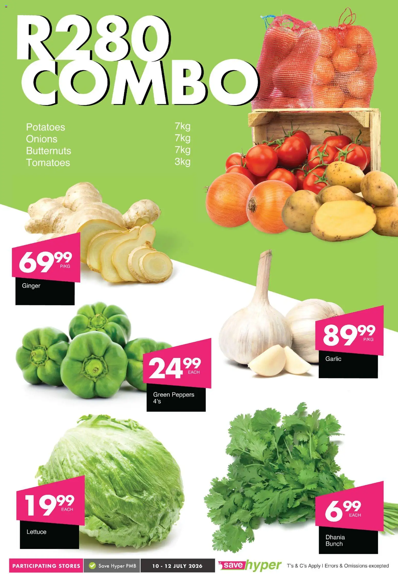 New Save catalogue – valid from 10/07/2026 | Page: 4 | Products: Tomatoes, Potatoes, Onions, Lettuce