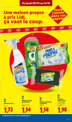 LIDL - Prévisualisation de LIDL catalogue valide à partir de 08/10/2026 | Page: 13 | Produits: Pomme, Éponges, Parfum, W5 nettoyant