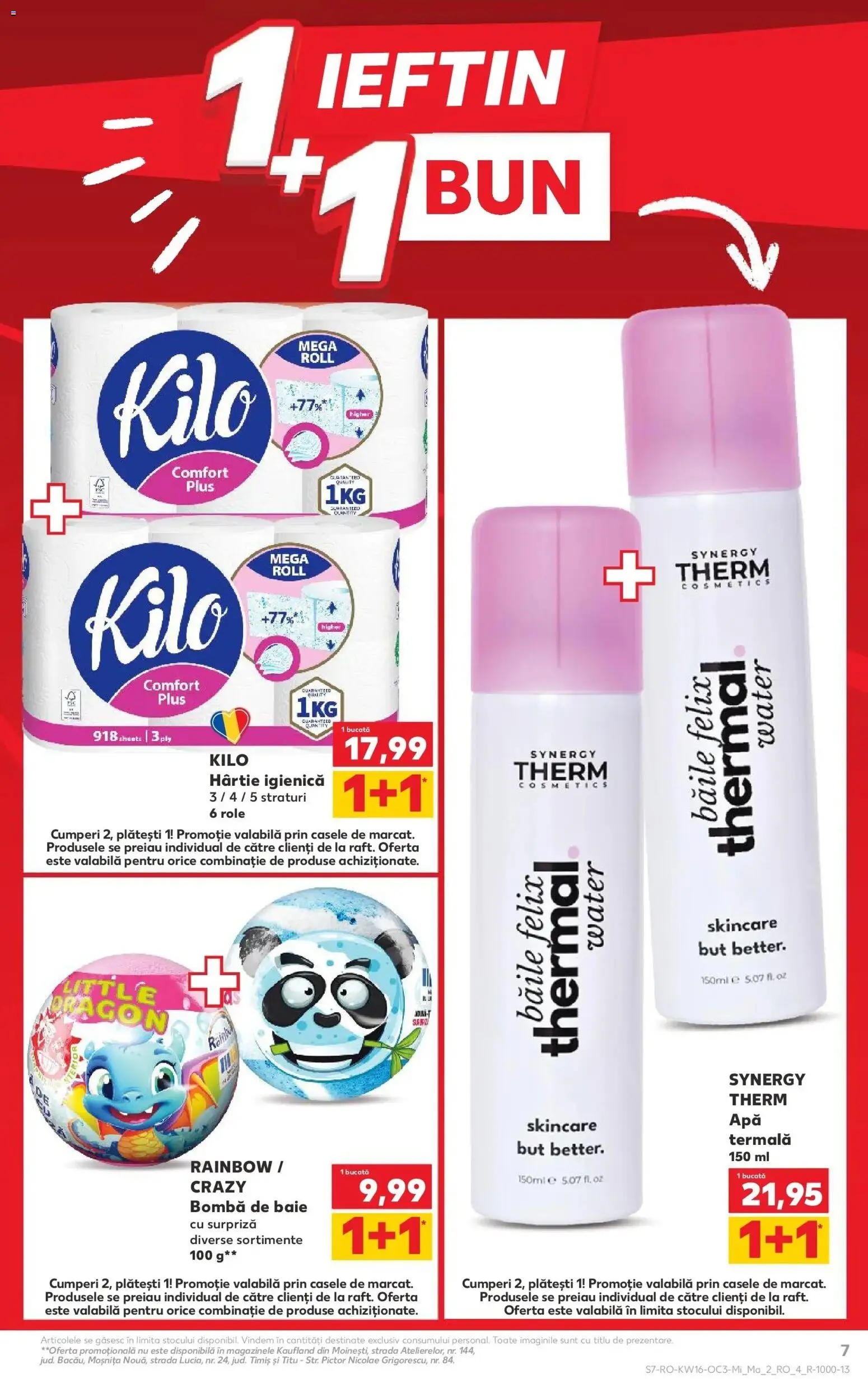 Noul catalog Kaufland – valabil de la 15.04.2026 | Pagină: 7 | Produse: Role, Apă