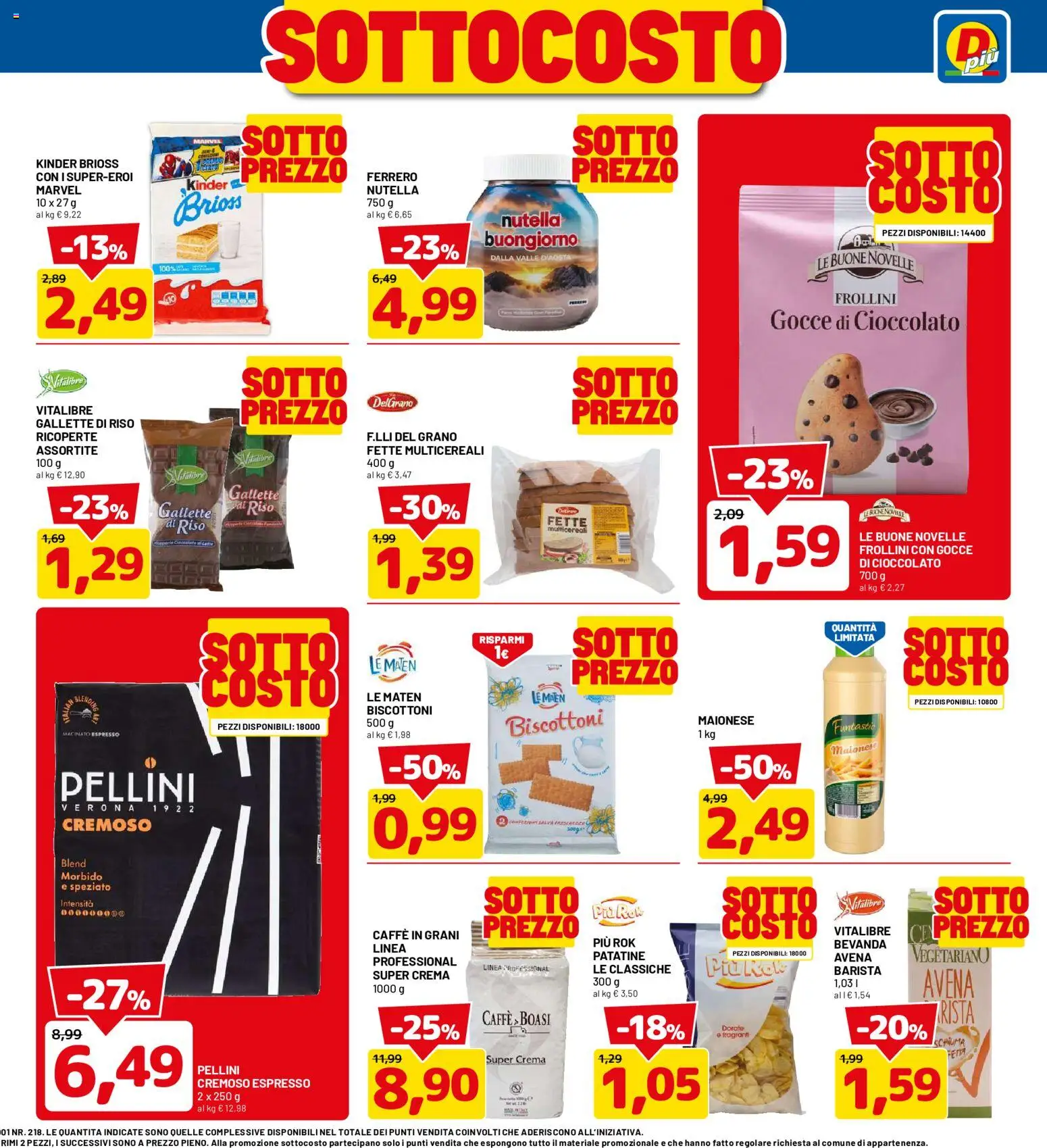 Volantino D Più del 01/10/2026 | Pagina: 5 | Prodotti: Cioccolato, Riso, Patatine, Pellini